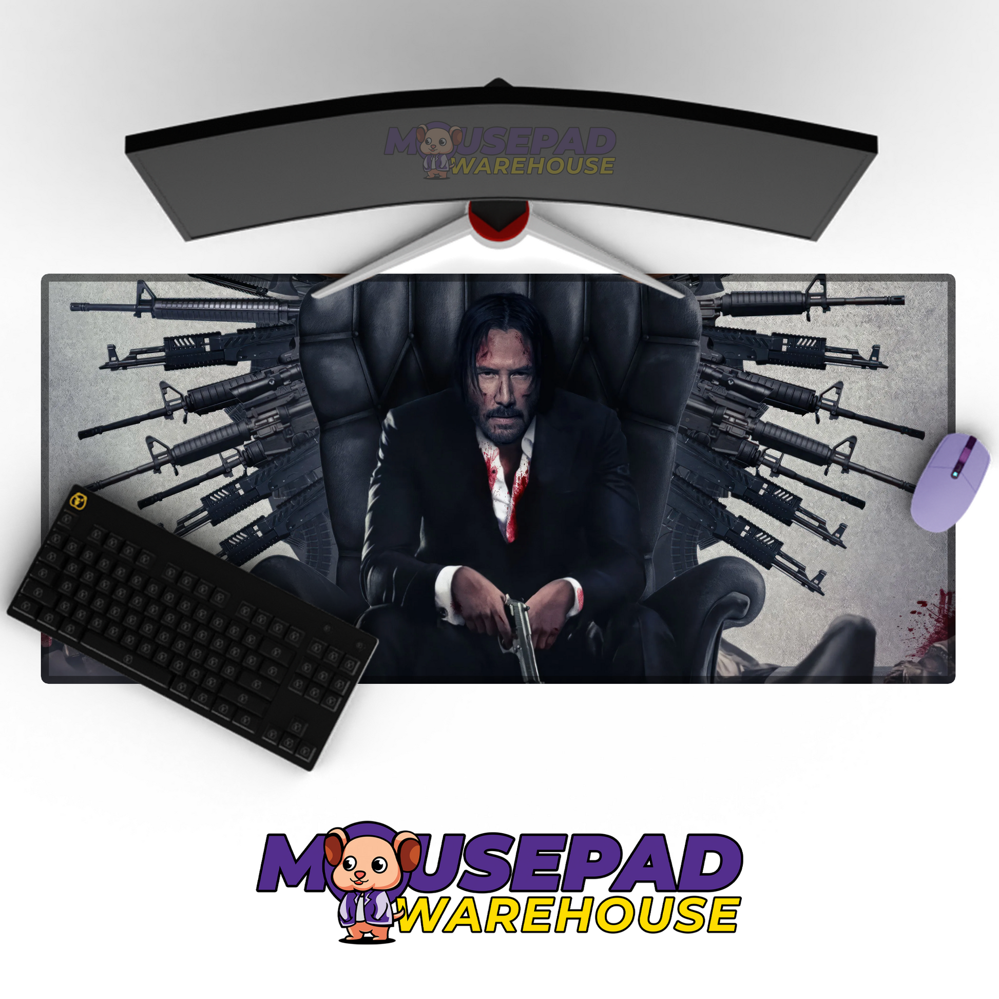 John Wick V16 Mousepad Mockup