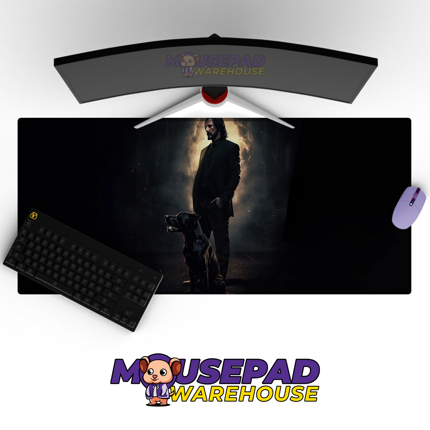 John Wick V28 Mousepad Mockup