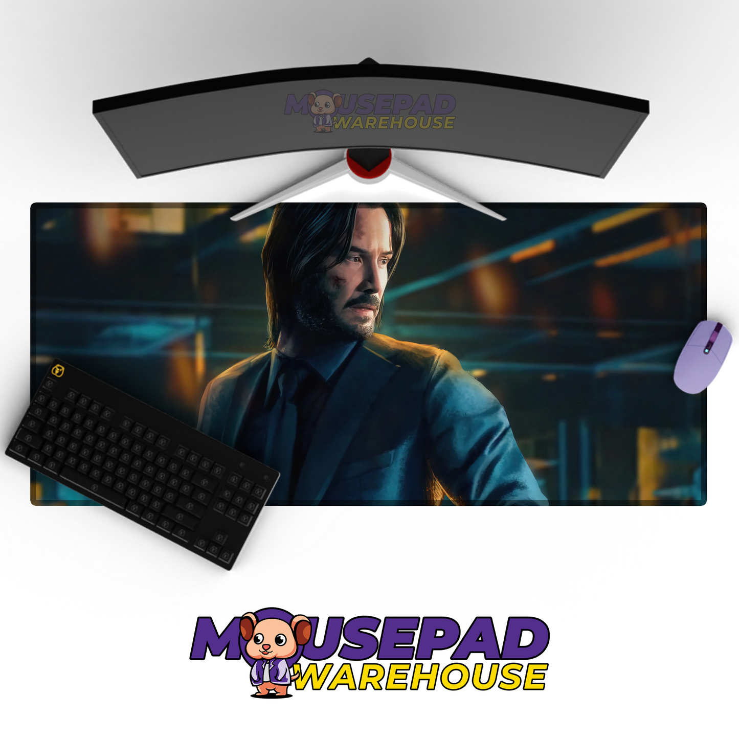 John Wick V30 Mousepad Mockup