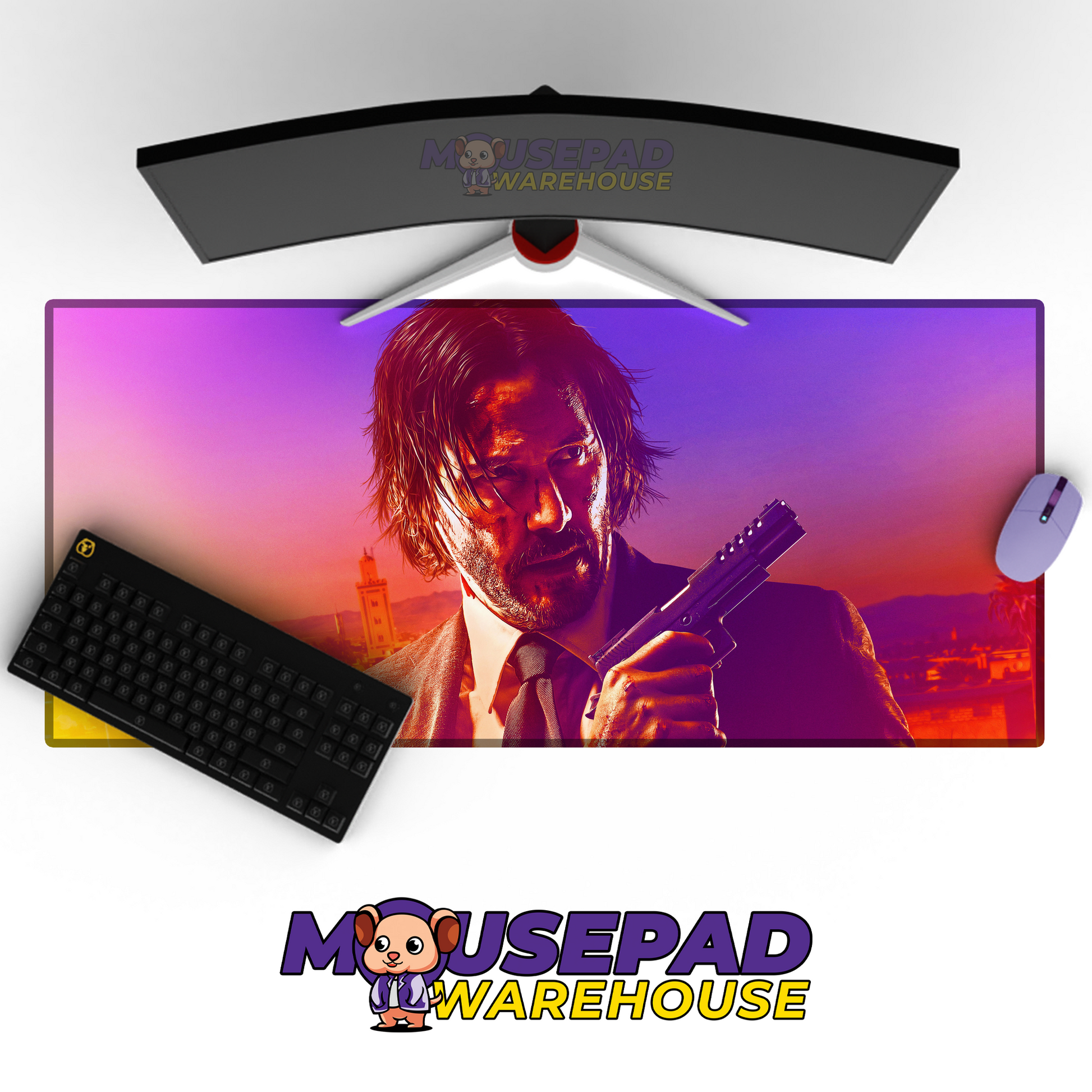 John Wick V34 Mousepad Mockup