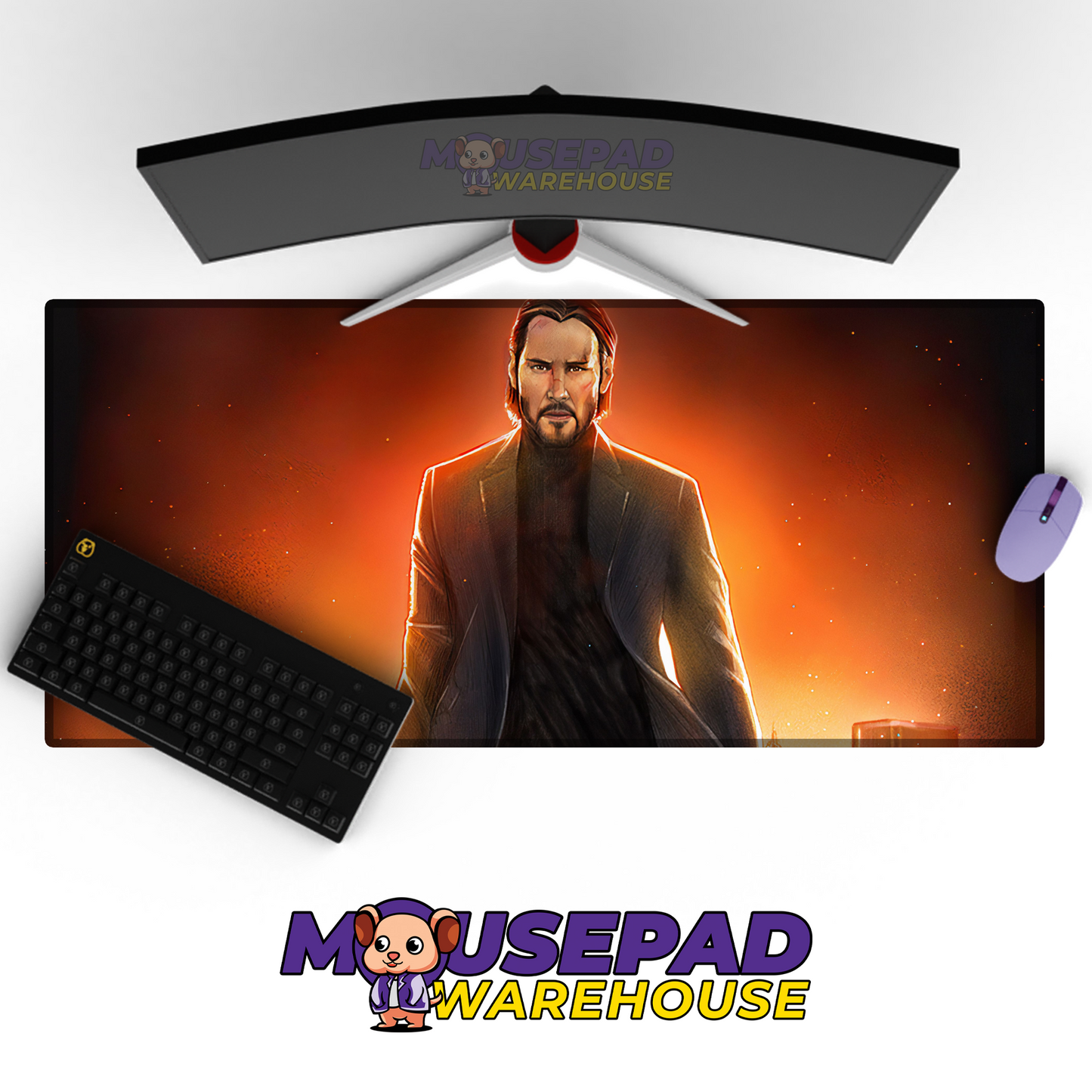 John Wick V36 Mousepad Mockup