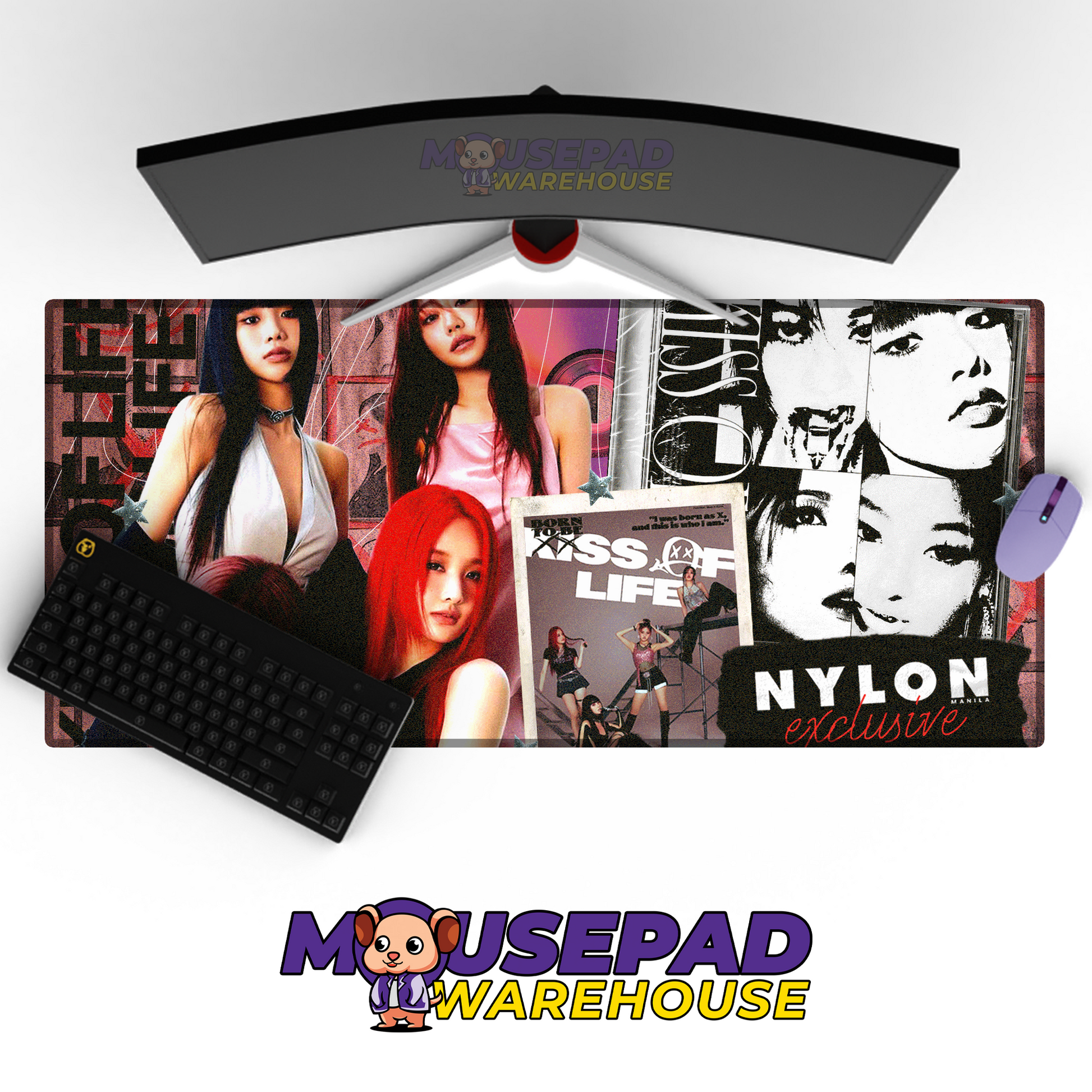 KISS OF LIFE V3 Mousepad Mockup