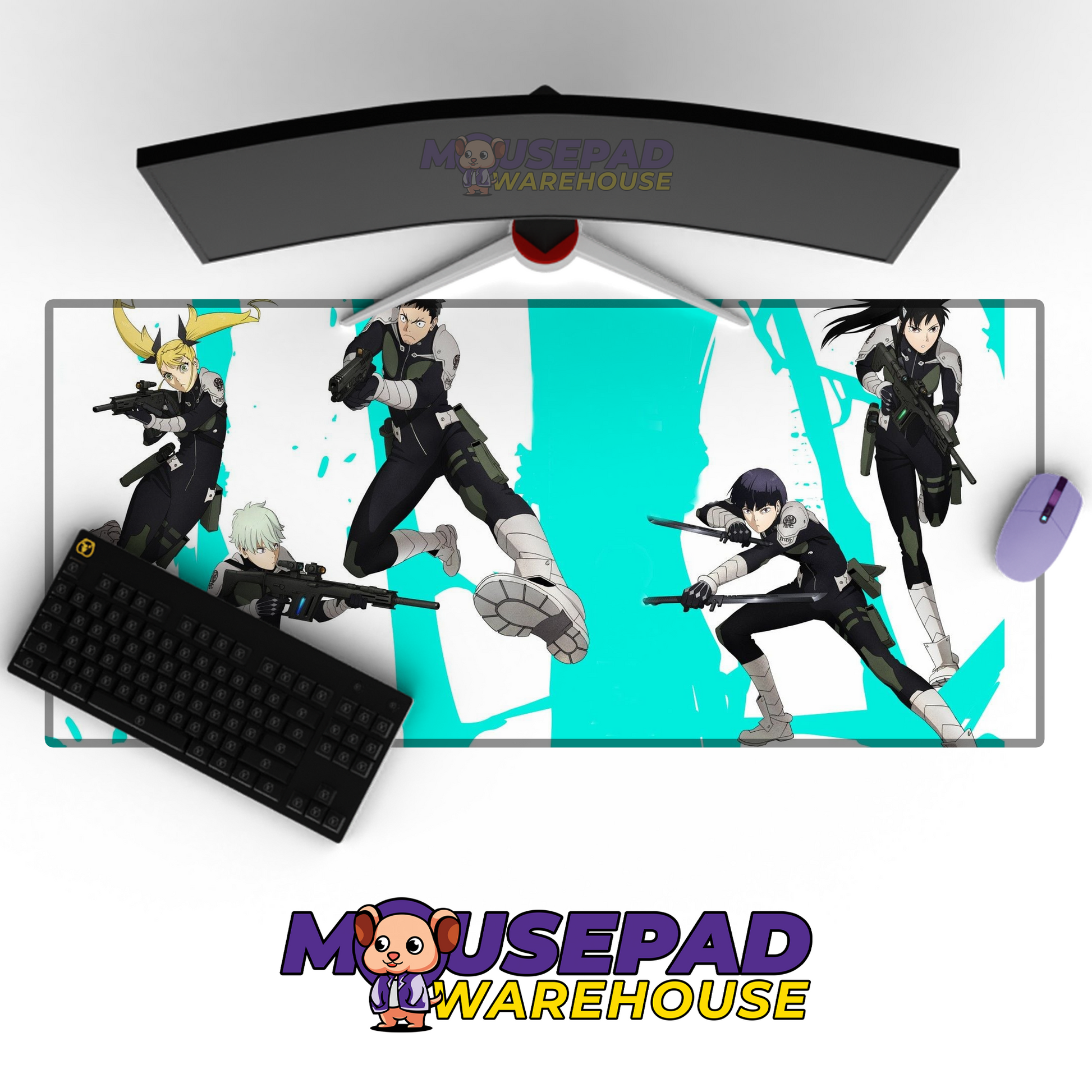 Kaiju No 8 V30 Mousepad Mockup