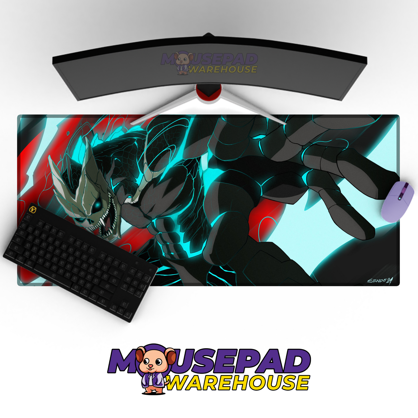 Kaiju No 8 V4 Mousepad Mockup