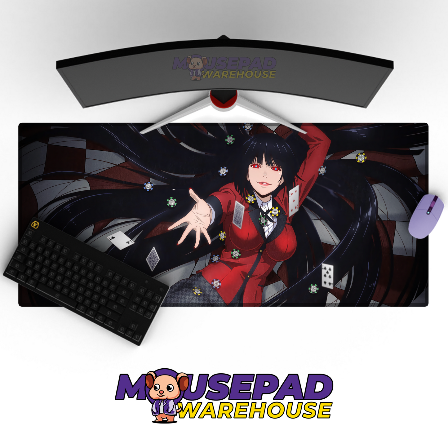 Kakegurui V2 Mousepad Mockup