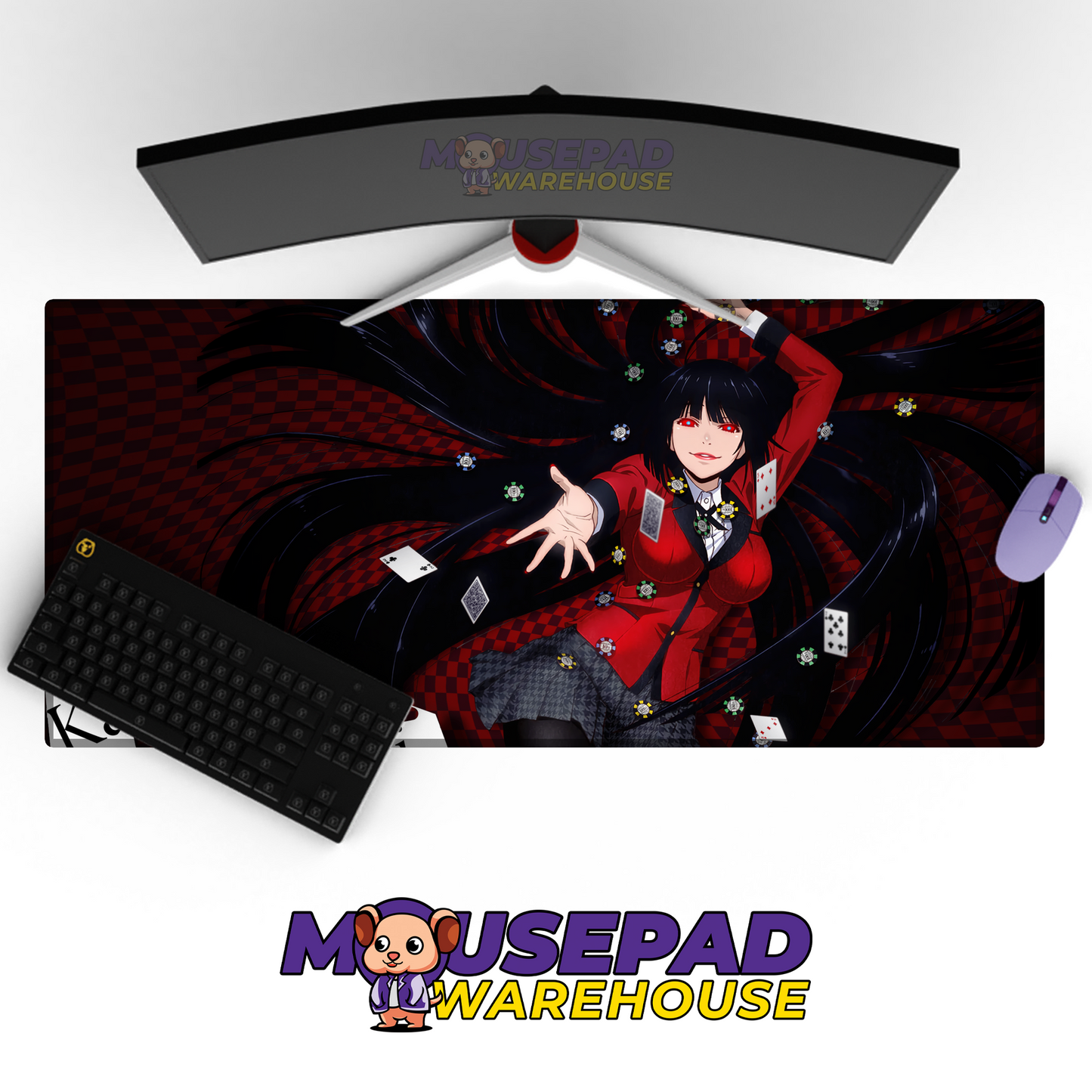 Kakegurui V6 Mousepad Mockup