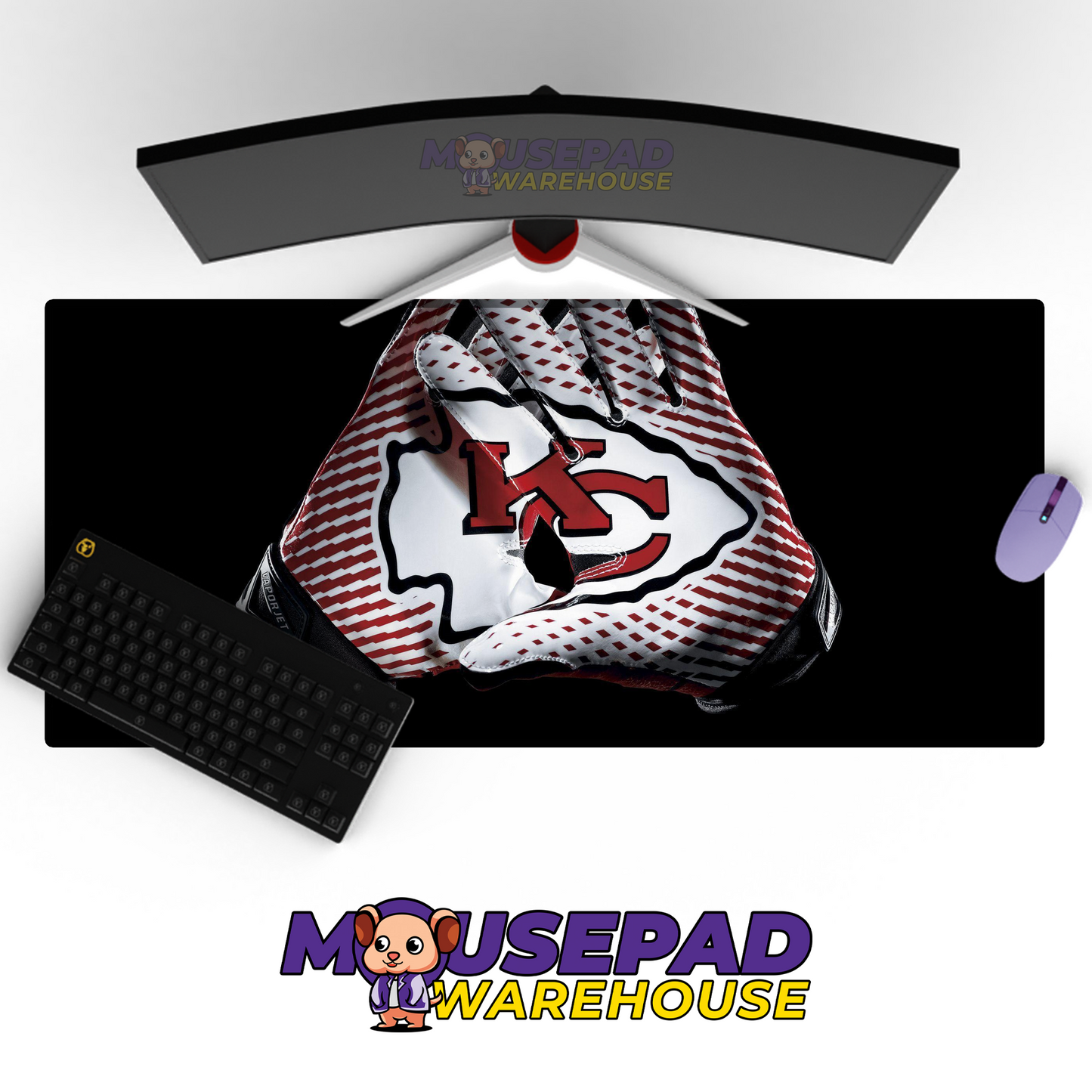 Kansas City Chiefs V11 Mousepad Deskmat Mockup