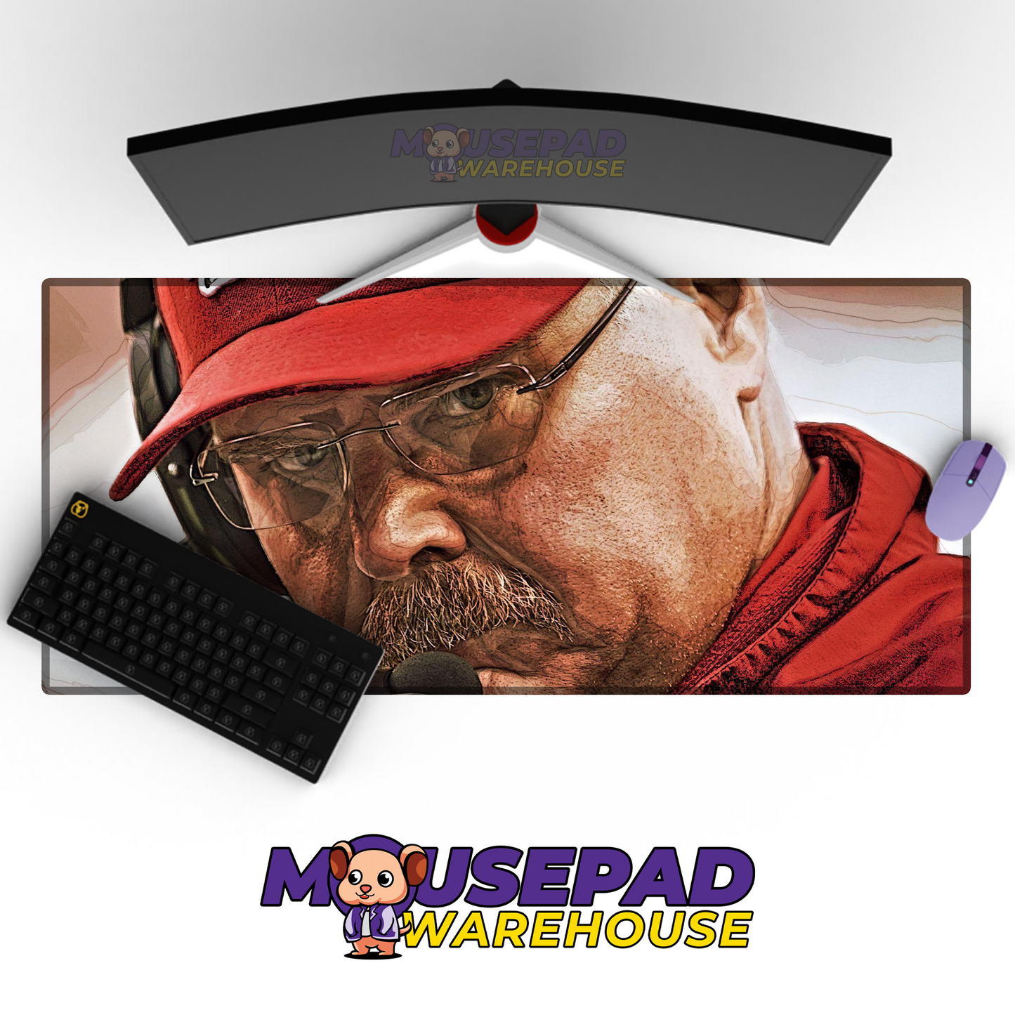 Kansas City Chiefs V14 Mousepad Deskmat Mockup