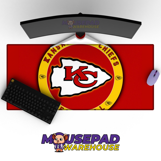 Kansas City Chiefs V15 Mousepad Deskmat Mockup