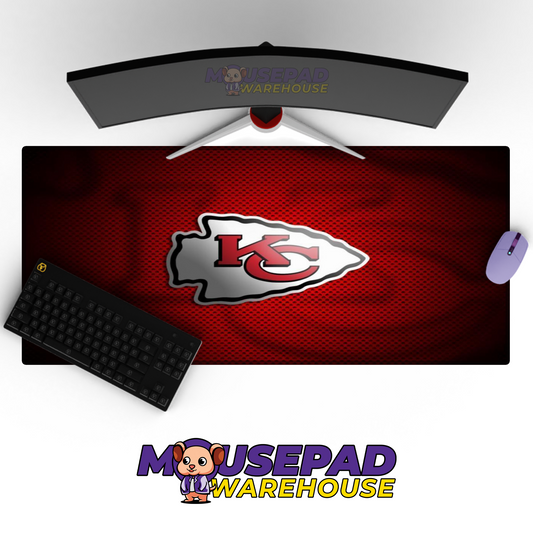 Kansas City Chiefs V8 Mousepad Deskmat Mockup