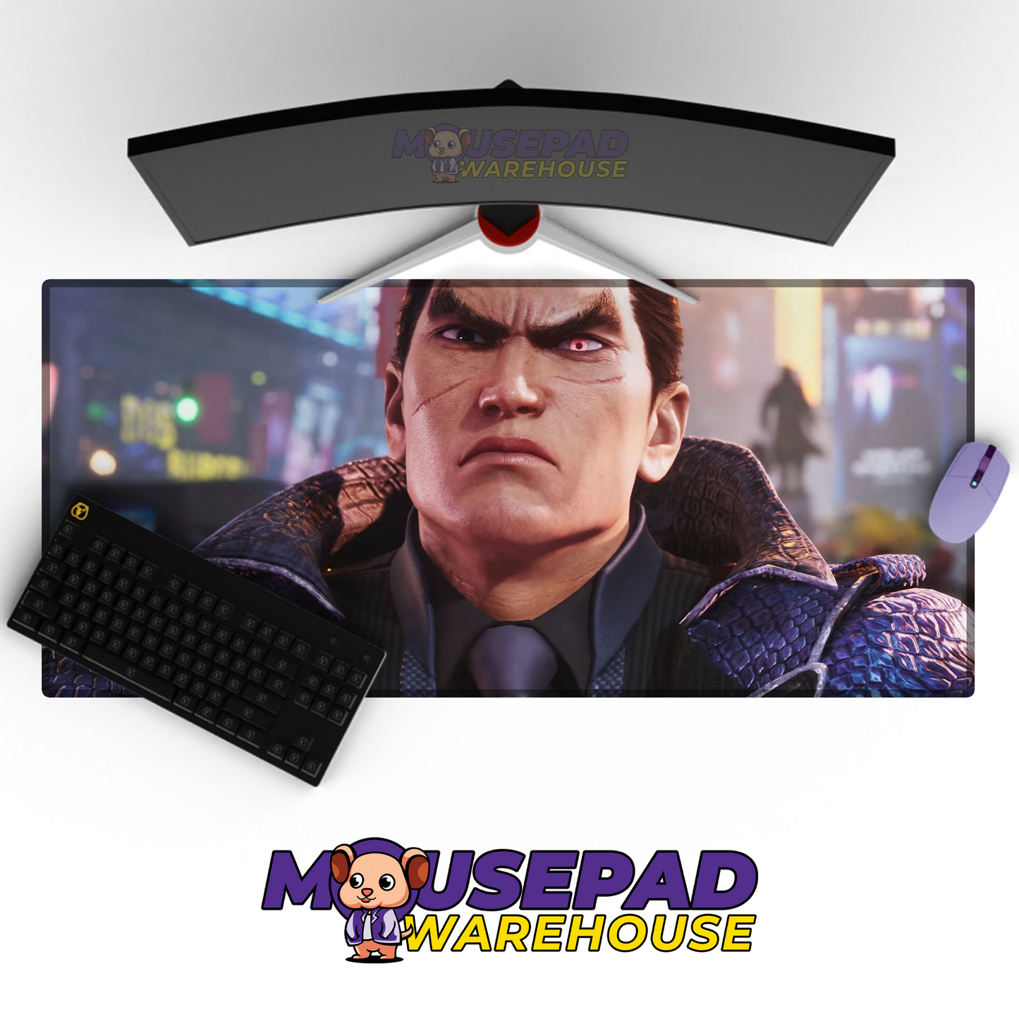 Kazuya Mishima Tekken V11 Mousepad Mockup