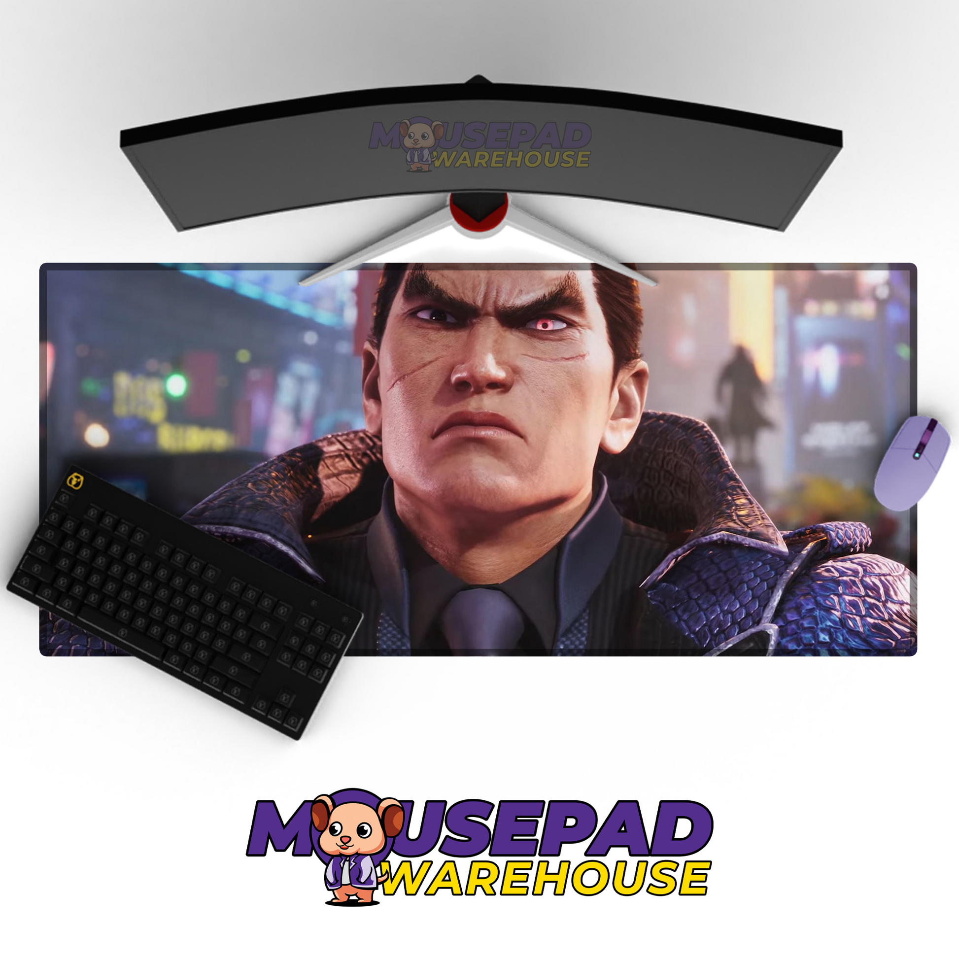Kazuya Mishima Tekken V11 Mousepad Mockup