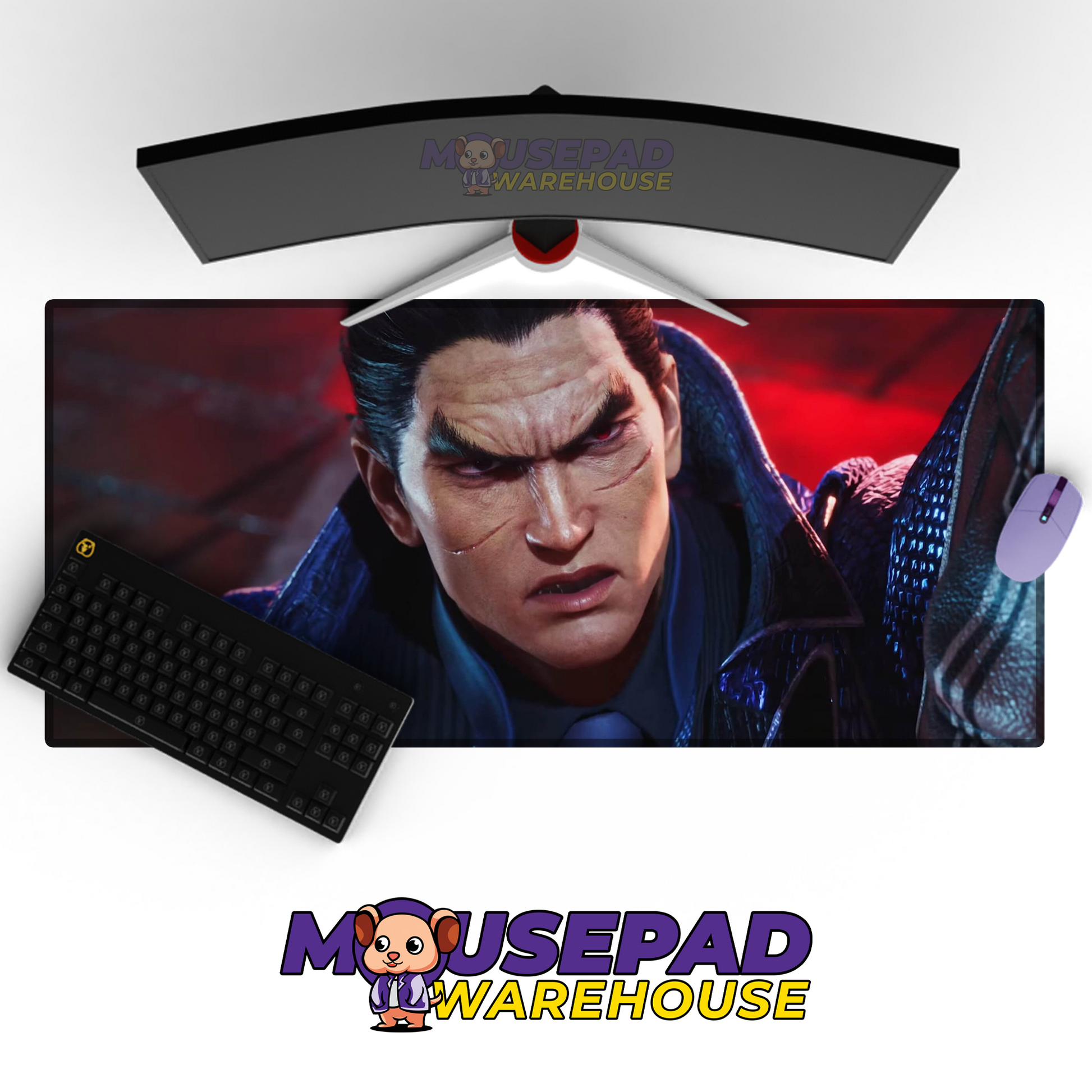 Kazuya Mishima Tekken V12 Mousepad Mockup