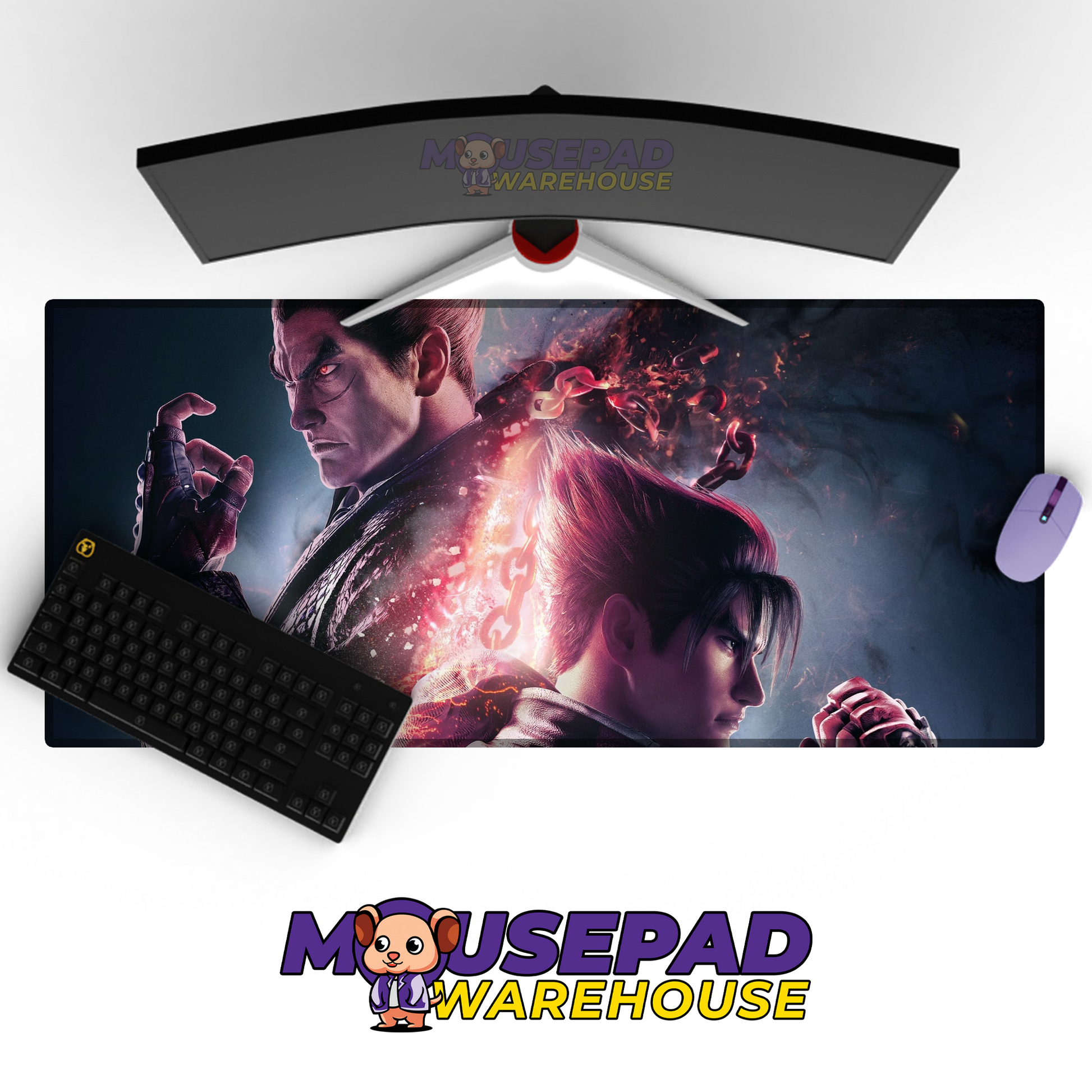 Kazuya Mishima Tekken V14 Mousepad Mockup