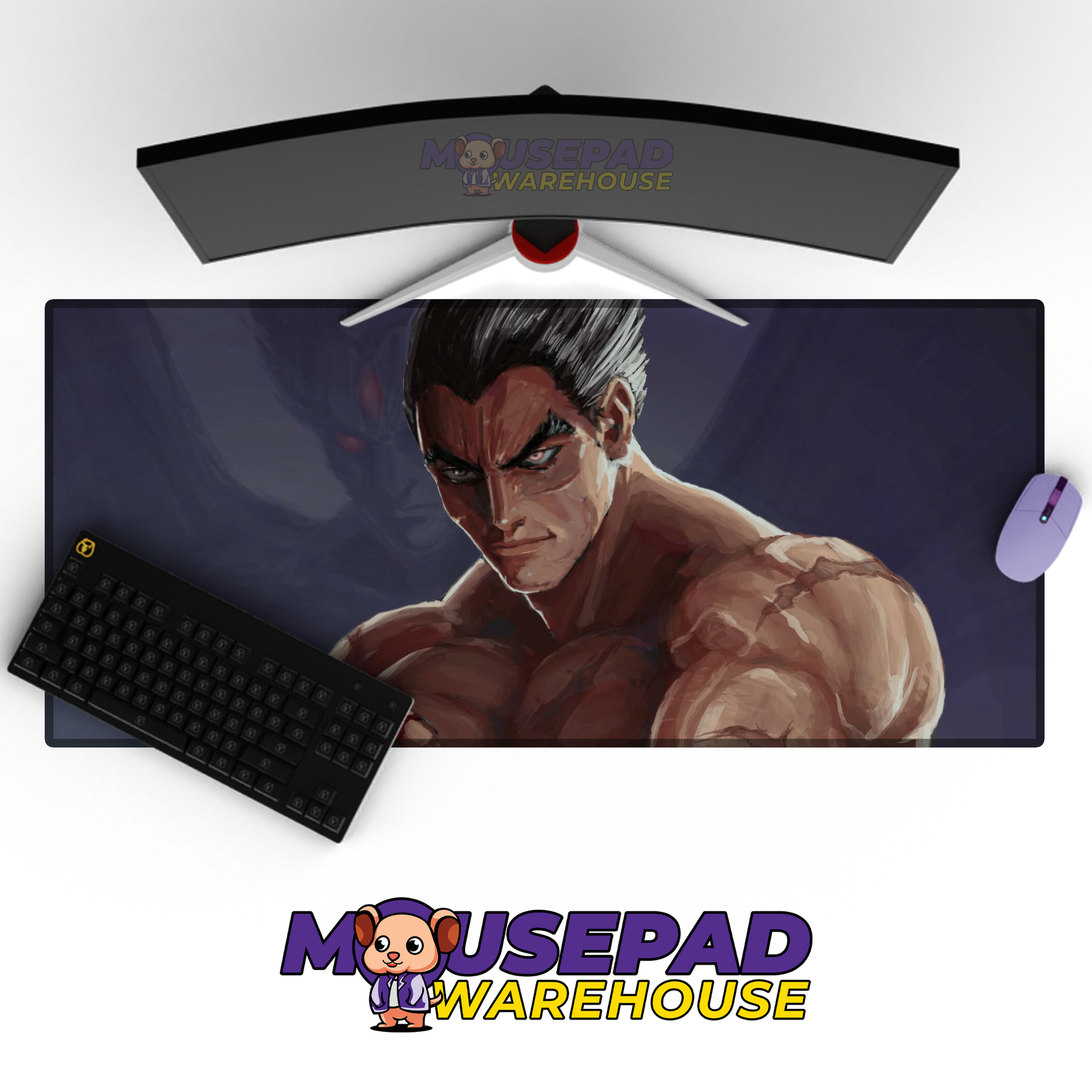 Kazuya Mishima Tekken V15 Mousepad Mockup
