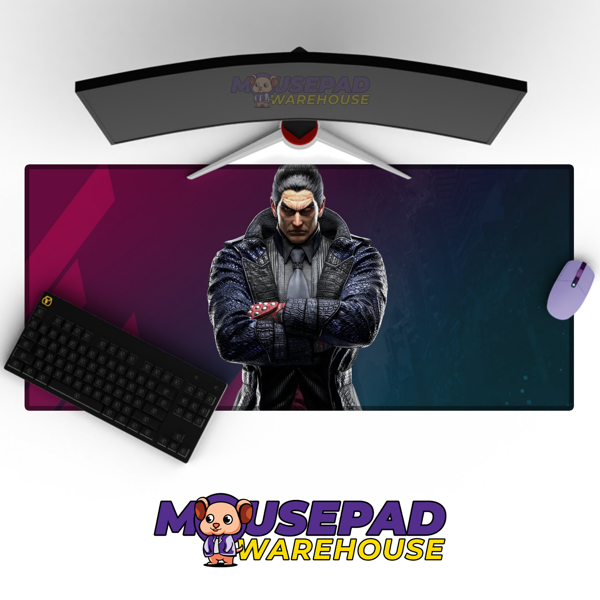 Kazuya Mishima Tekken V20 Mousepad Mockup