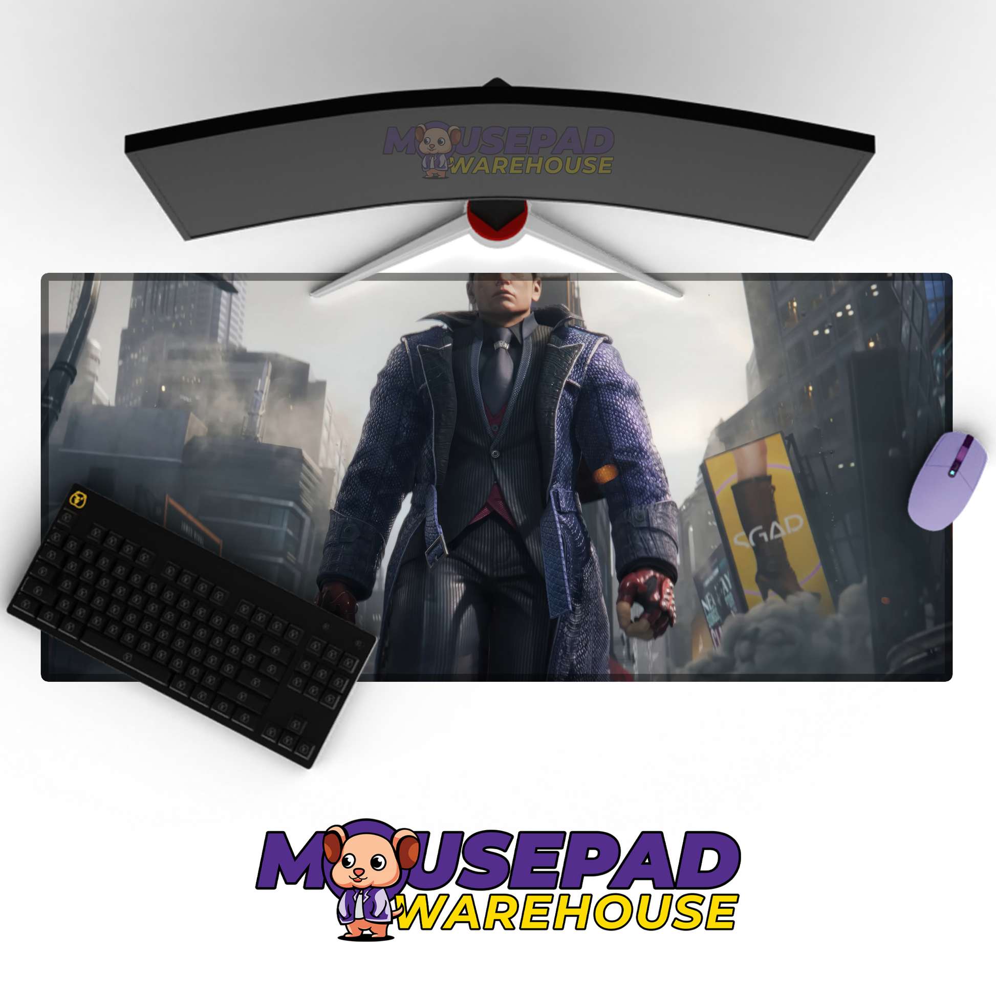 Kazuya Mishima Tekken V2 Mousepad Mockup