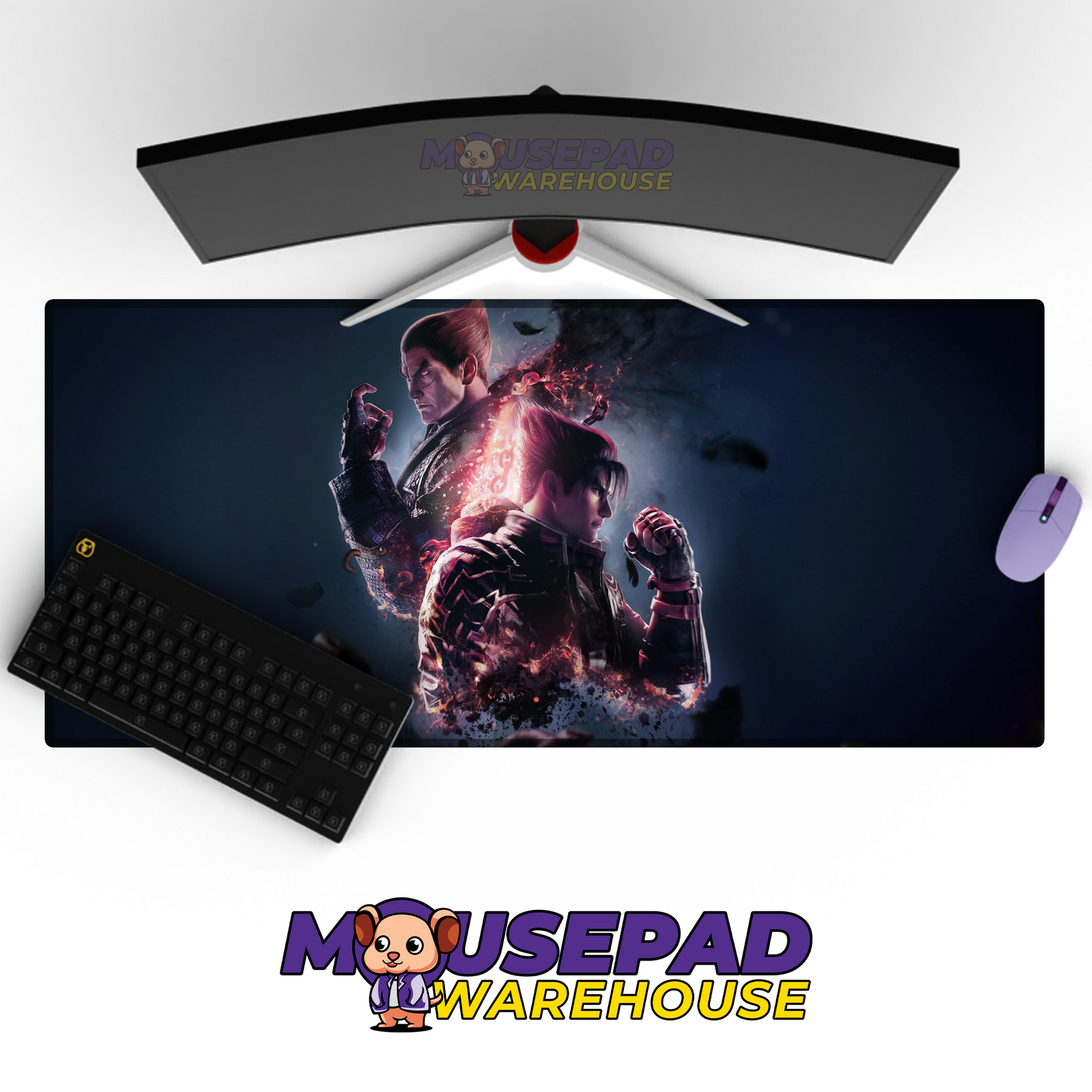 Kazuya Mishima Tekken V8 Mousepad Mockup