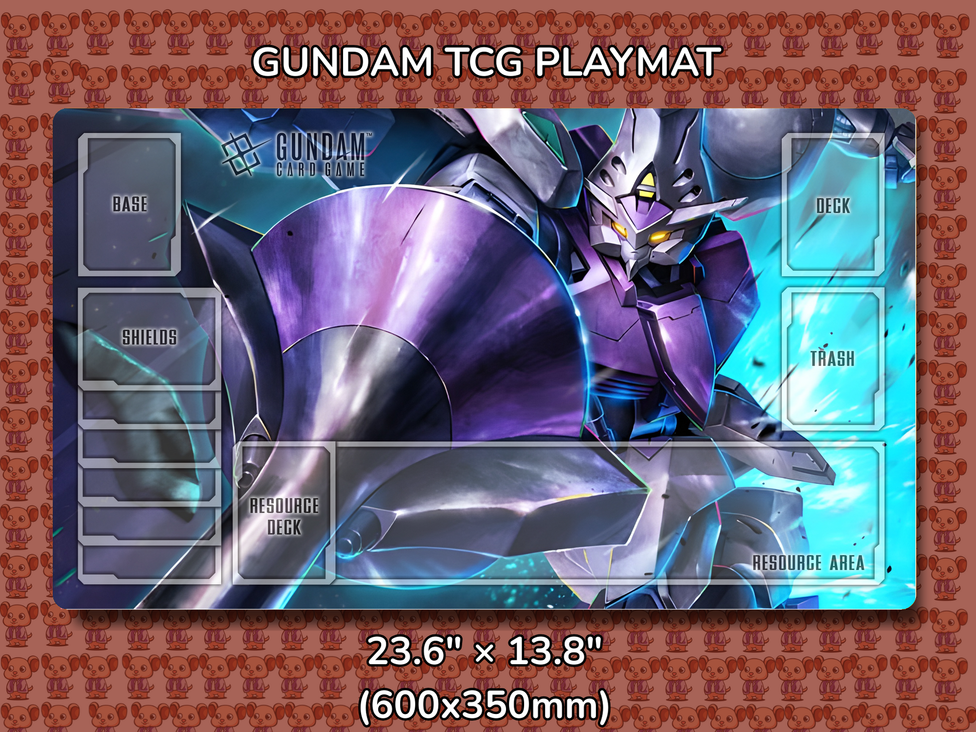 Kimaris V1 Gundam TCG Playmat Mockup