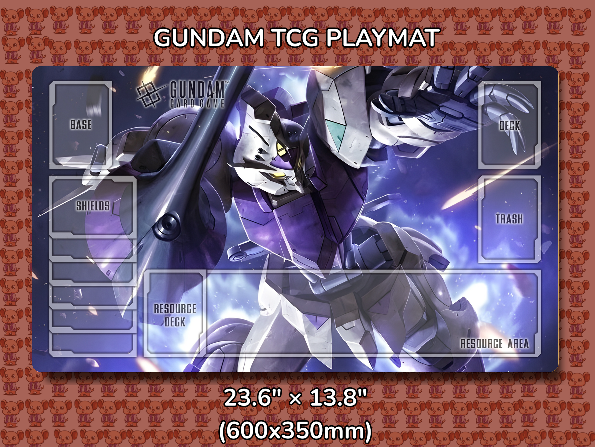 Kimaris V2 Gundam TCG Playmat Mockup