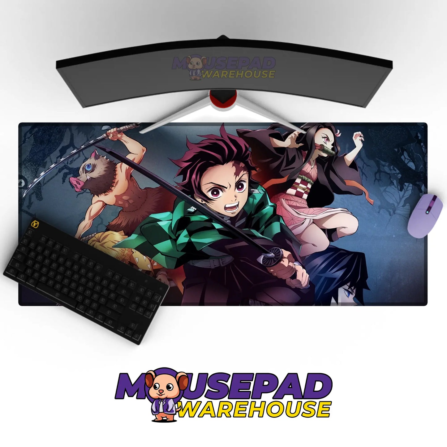 Kimetsu no Yaiba (Demon Slayer) Anime Mousepad 1000030 MousepadWarehouse.com