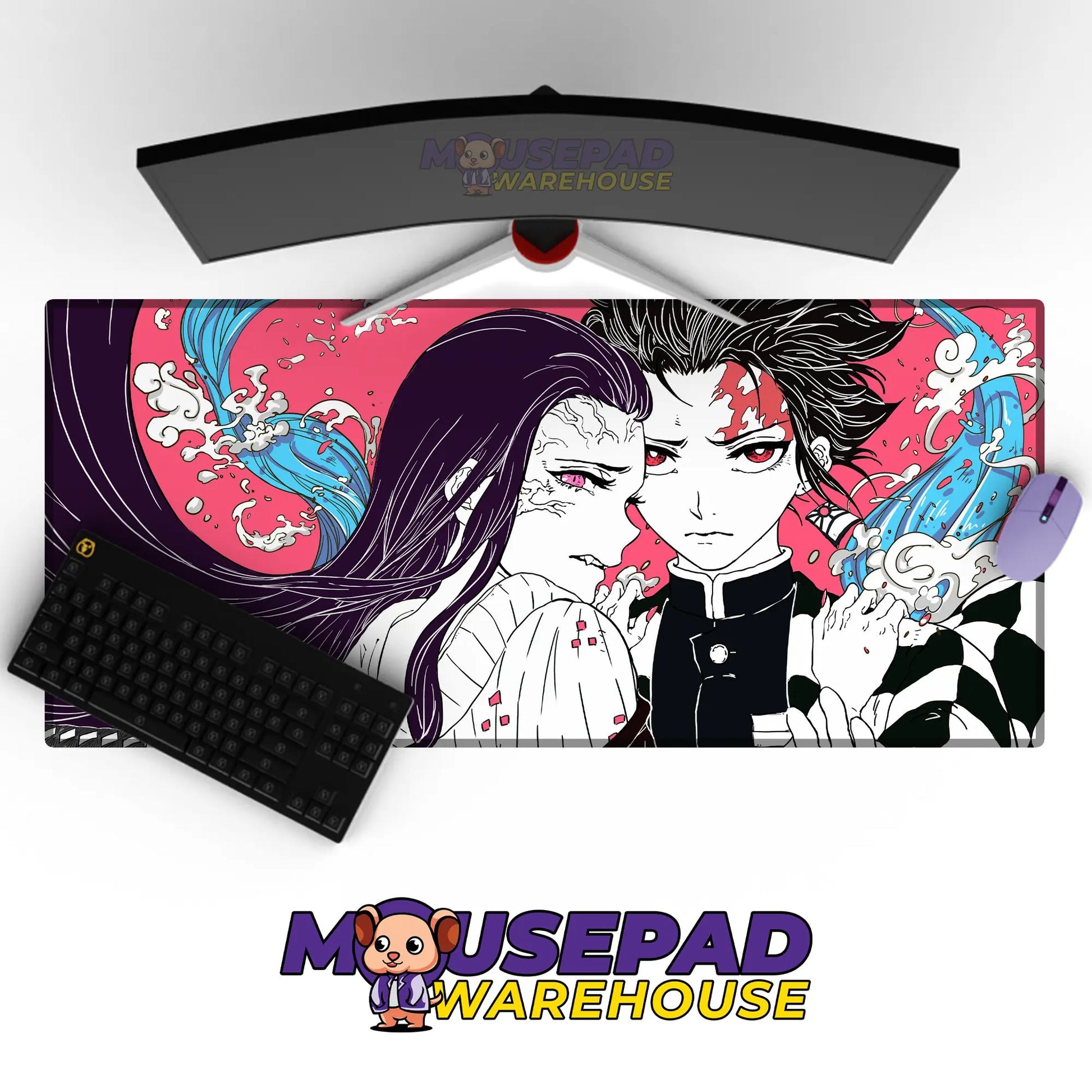 Kimetsu no Yaiba (Demon Slayer) Anime Mousepad 1005834 MousepadWarehouse.com