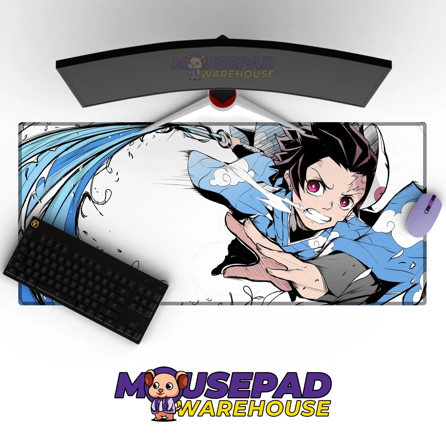 Kimetsu no Yaiba (Demon Slayer) Anime Mousepad 1014461 MousepadWarehouse.com