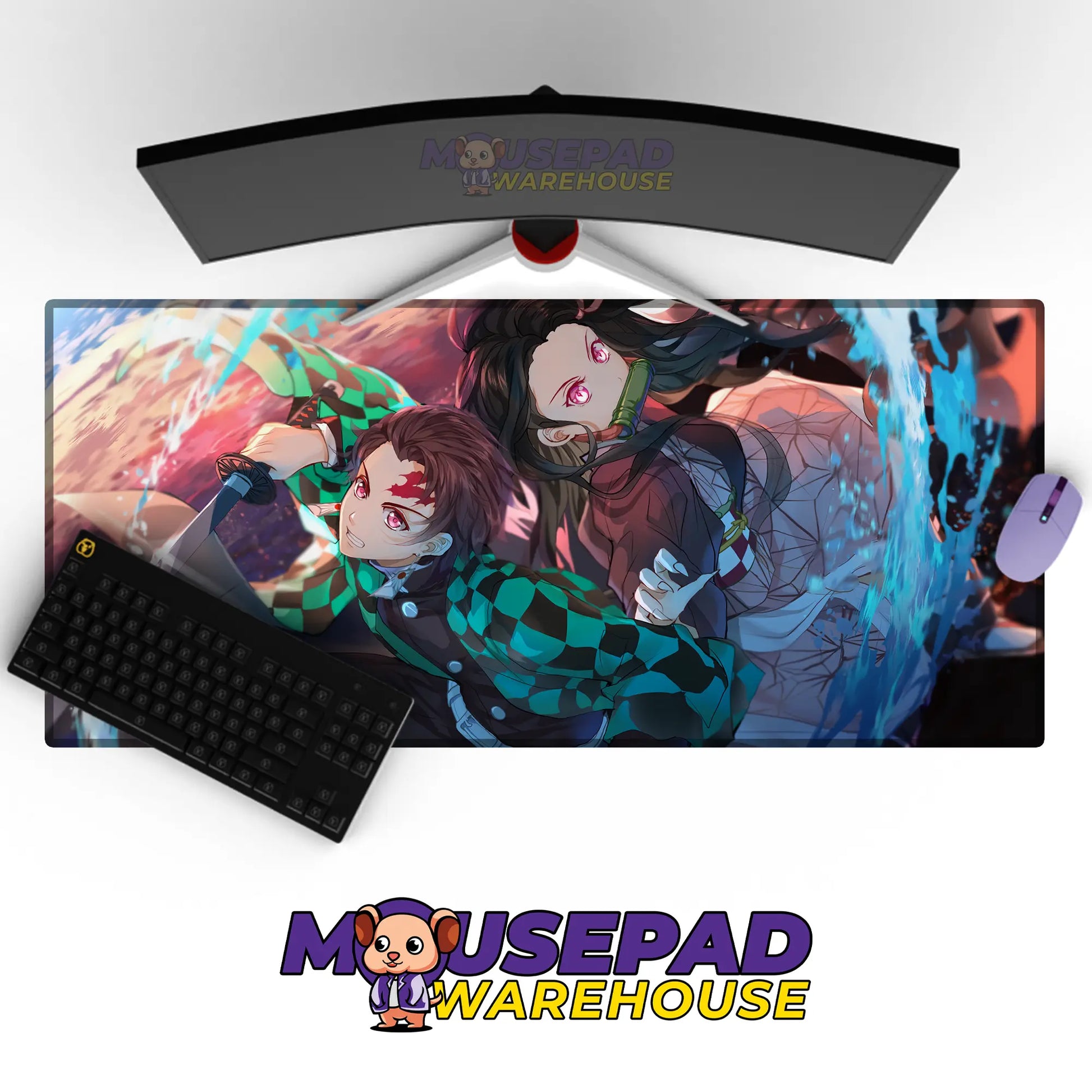 Kimetsu no Yaiba (Demon Slayer) Anime Mousepad 1028306 MousepadWarehouse.com