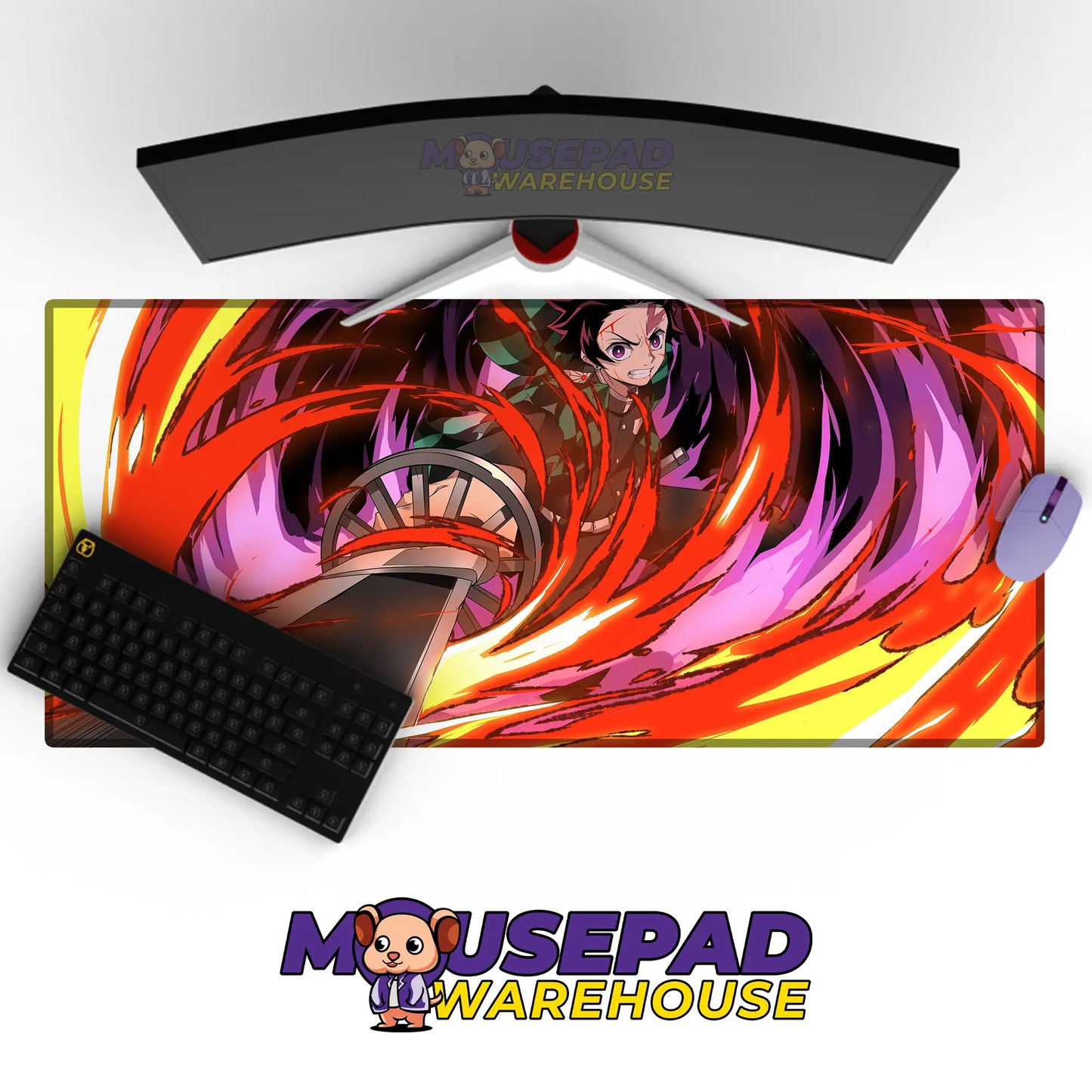 Kimetsu no Yaiba (Demon Slayer) Anime Mousepad 1034547 MousepadWarehouse.com