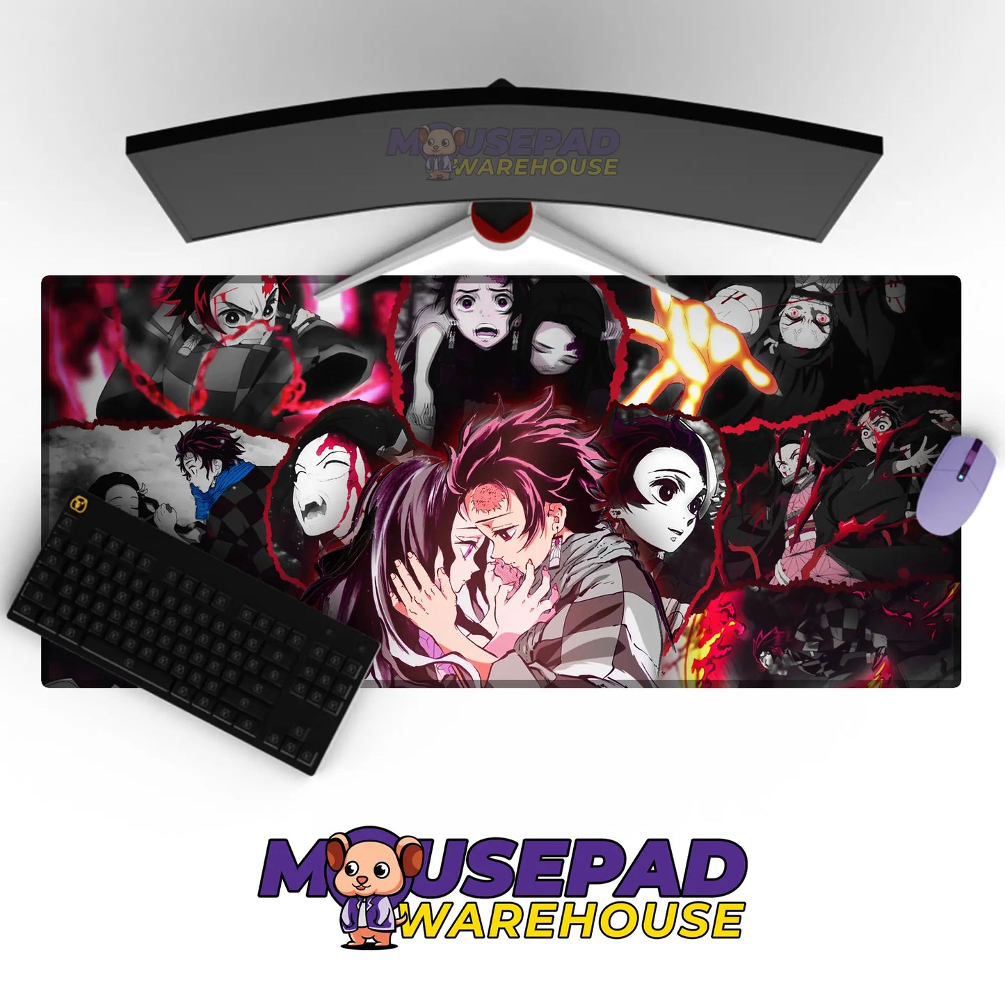 Kimetsu no Yaiba (Demon Slayer) Anime Mousepad 1035095 MousepadWarehouse.com