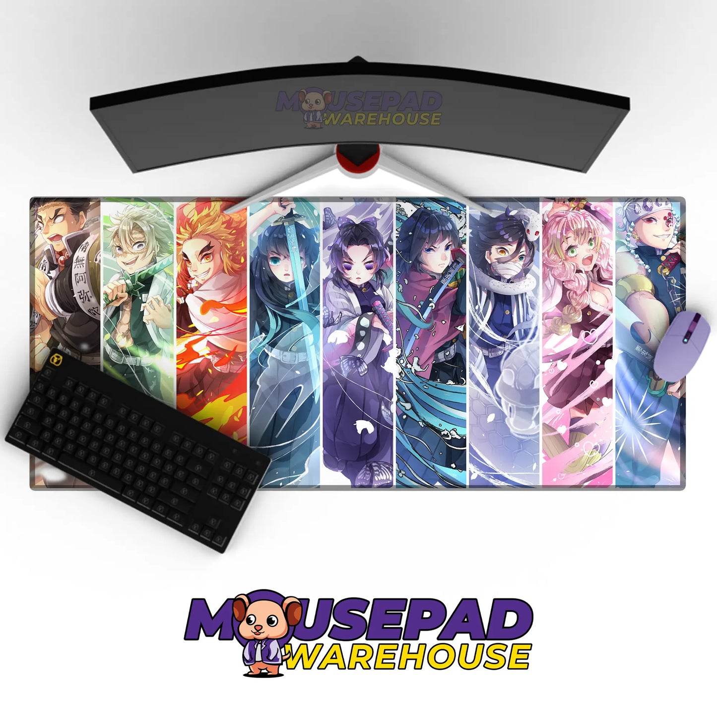 Kimetsu no Yaiba (Demon Slayer) Anime Mousepad 1042104 MousepadWarehouse.com