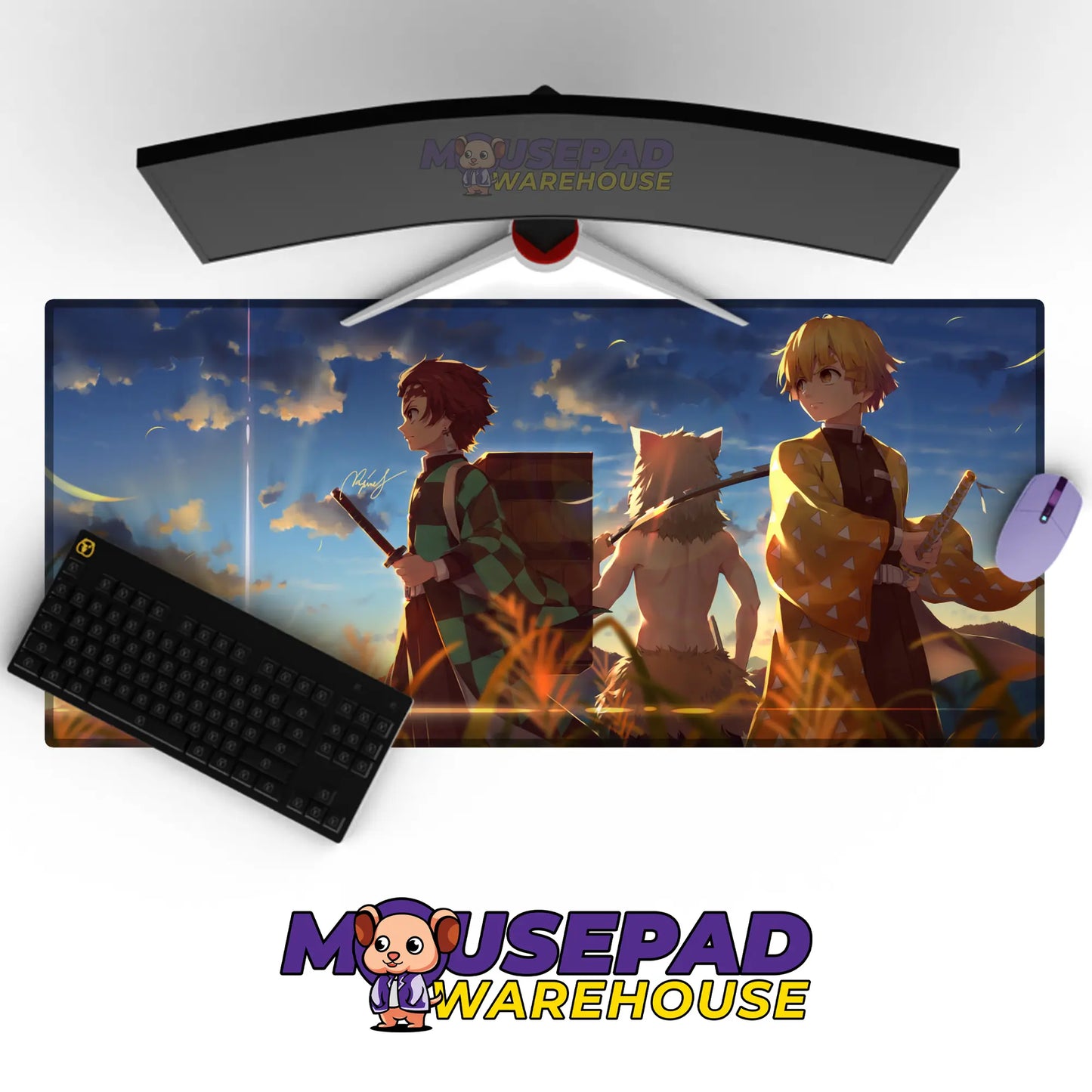 Kimetsu no Yaiba (Demon Slayer) Anime Mousepad 1065611 MousepadWarehouse.com