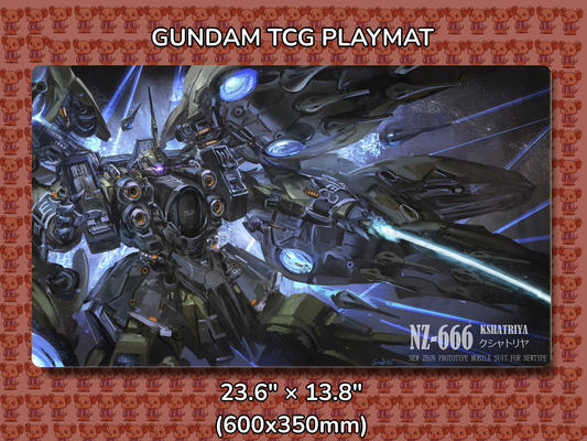 Kshatriya Playmat no layout Gundam TCG Playmat Mockup