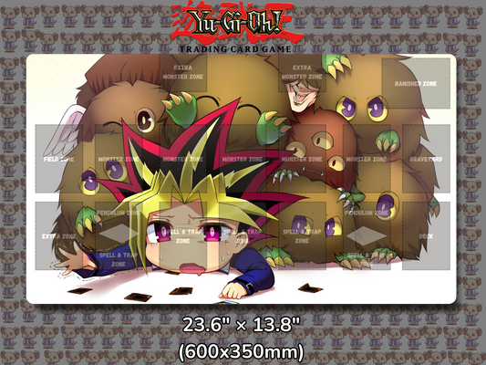 Kuriboh Overload Yu Gi Oh Card Game Playmat Mockup