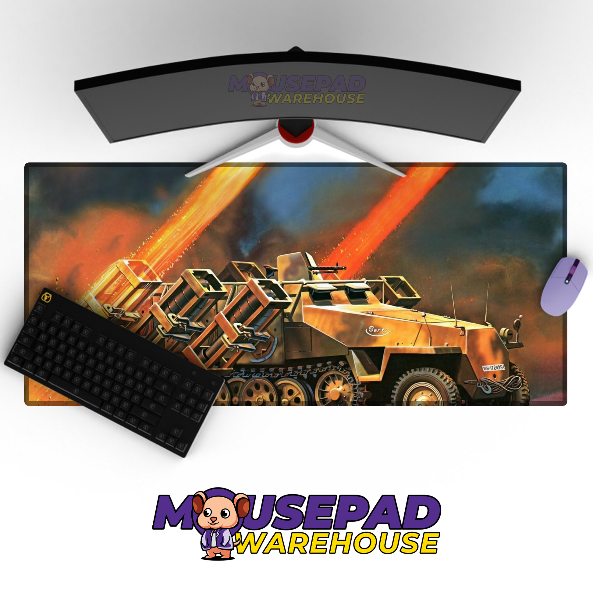 LAV-25 V17 Mousepad Deskmat Mockup