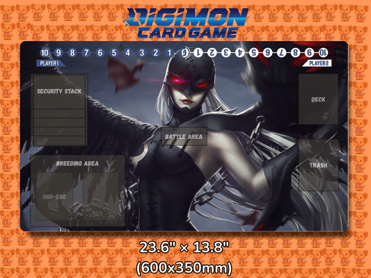 Ladydevimon Digimon Card Game Playmat Mockup
