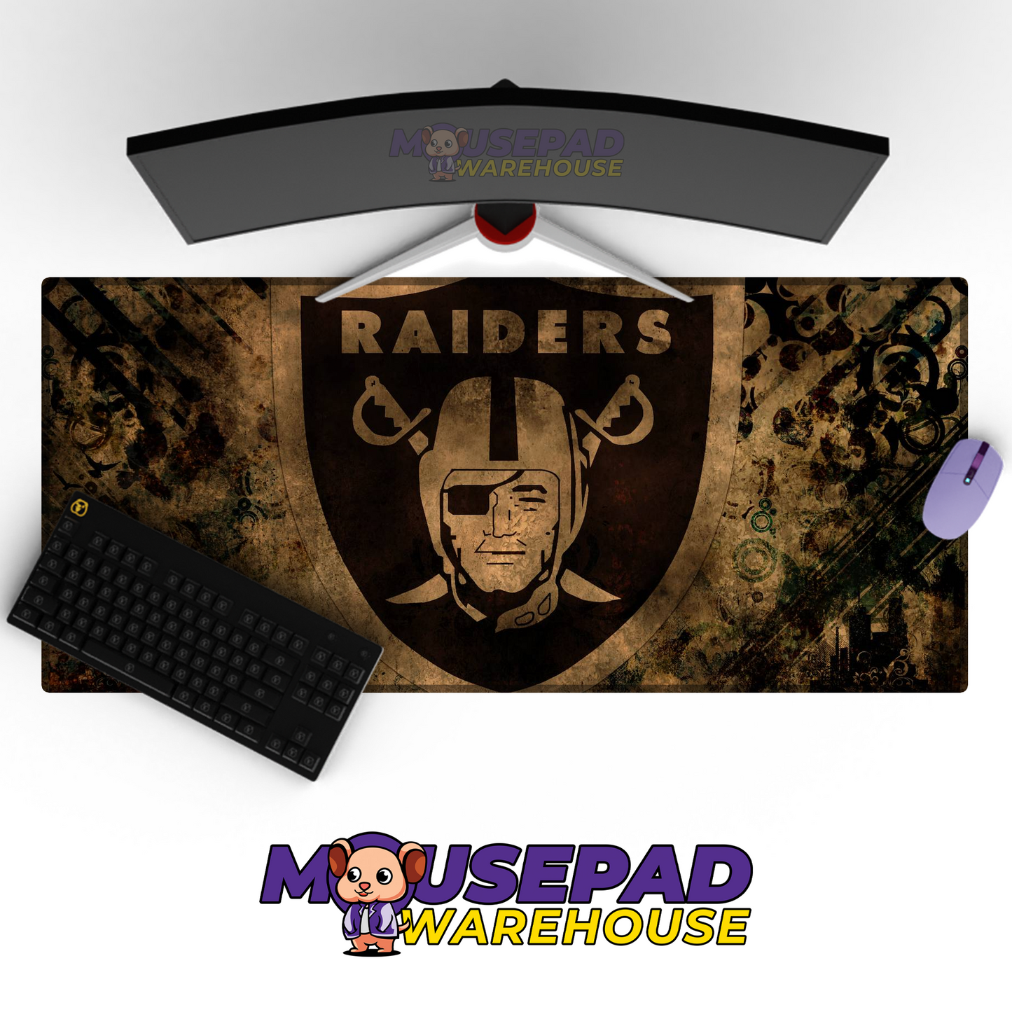 Las Vegas Raiders V11 Mousepad Deskmat Mockup