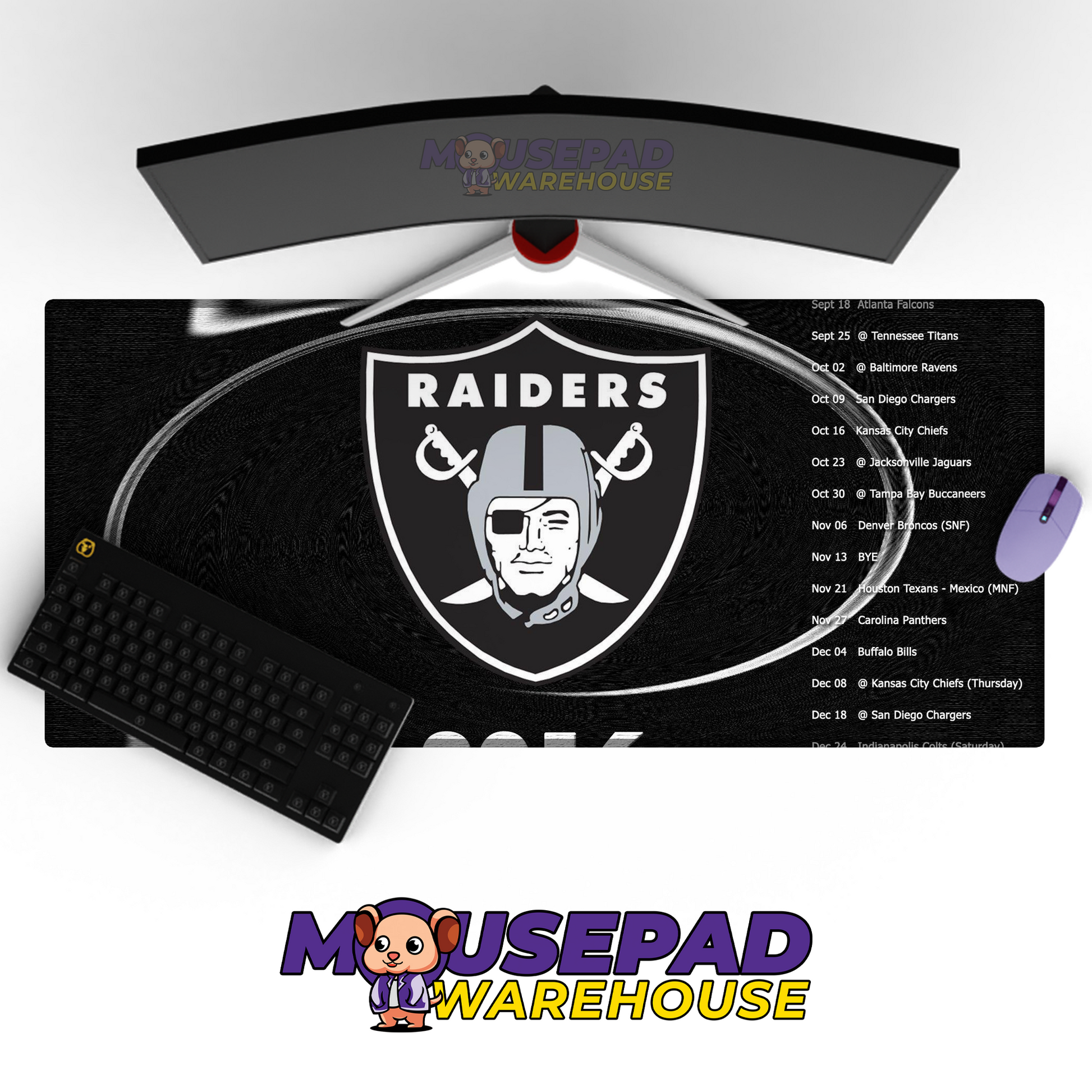 Las Vegas Raiders V13 Mousepad Deskmat Mockup
