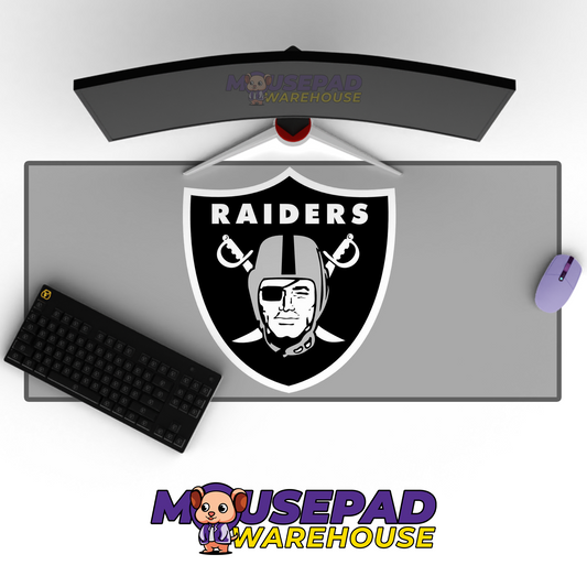Las Vegas Raiders V1 Mousepad Deskmat Mockup