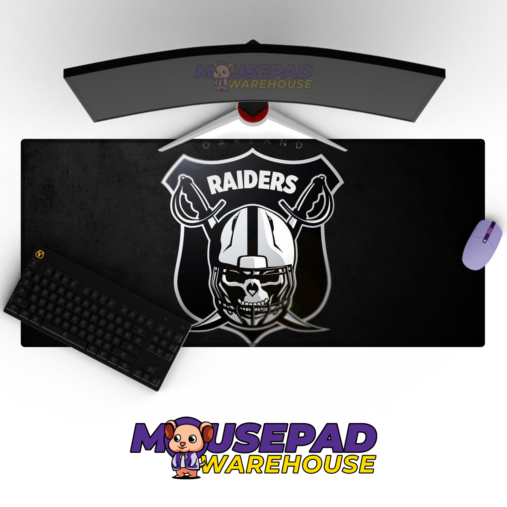 Las Vegas Raiders V20 Mousepad Deskmat Mockup
