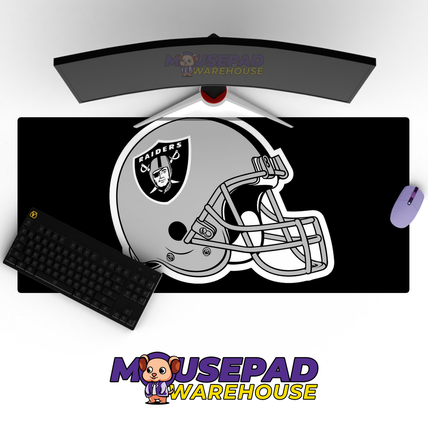 Las Vegas Raiders V28 Mousepad Deskmat Mockup