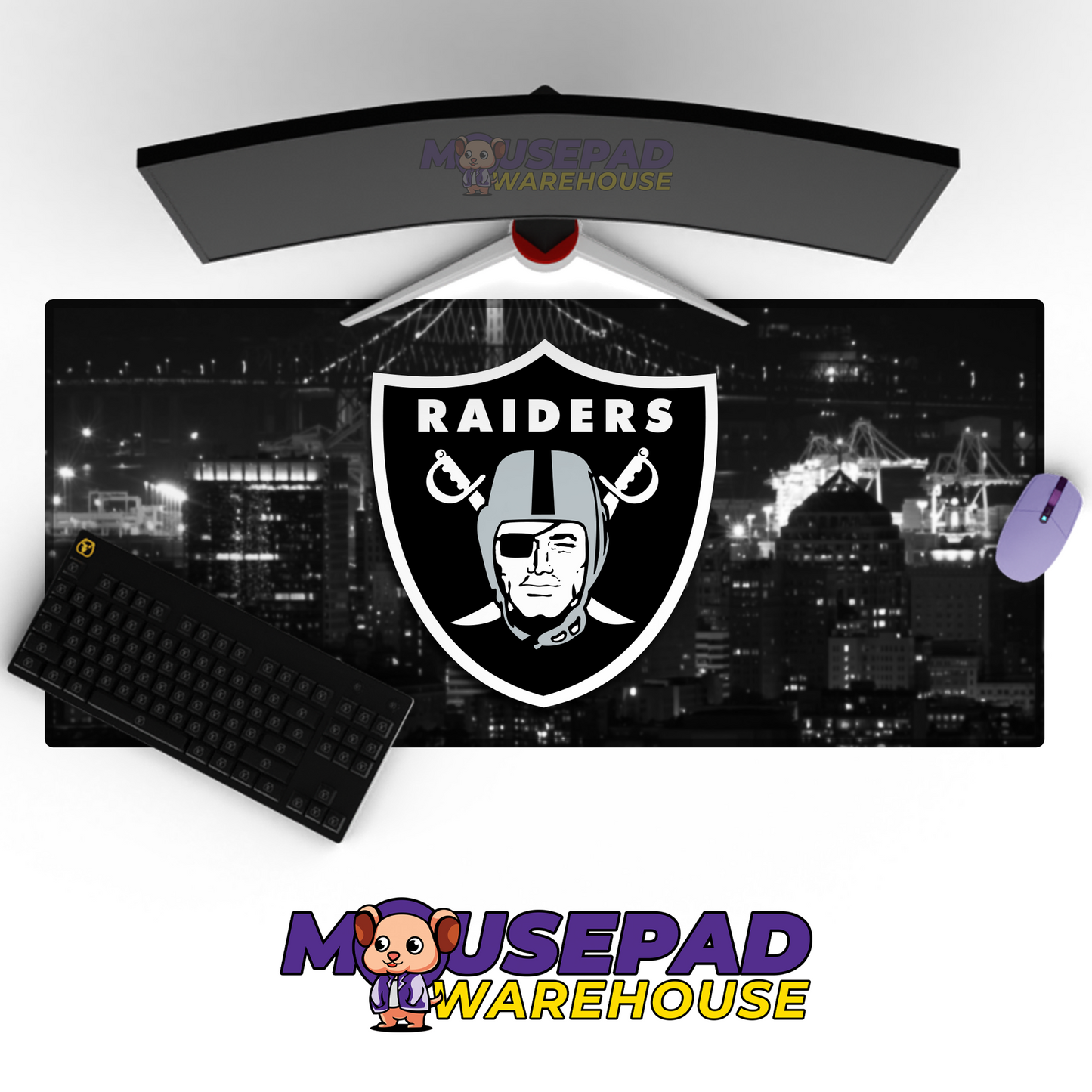 Las Vegas Raiders V36 Mousepad Deskmat Mockup