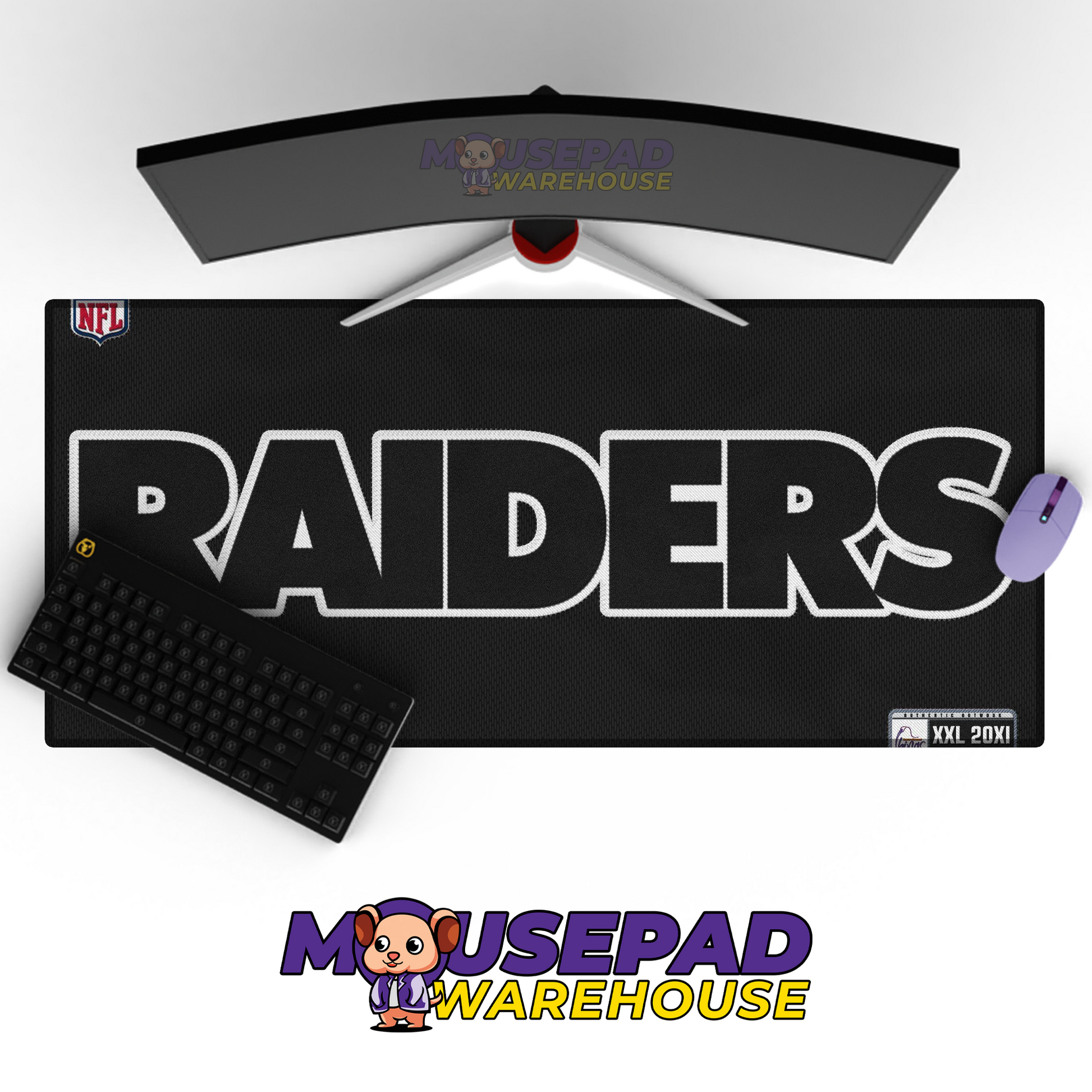 Las Vegas Raiders V4 Mousepad Deskmat Mockup