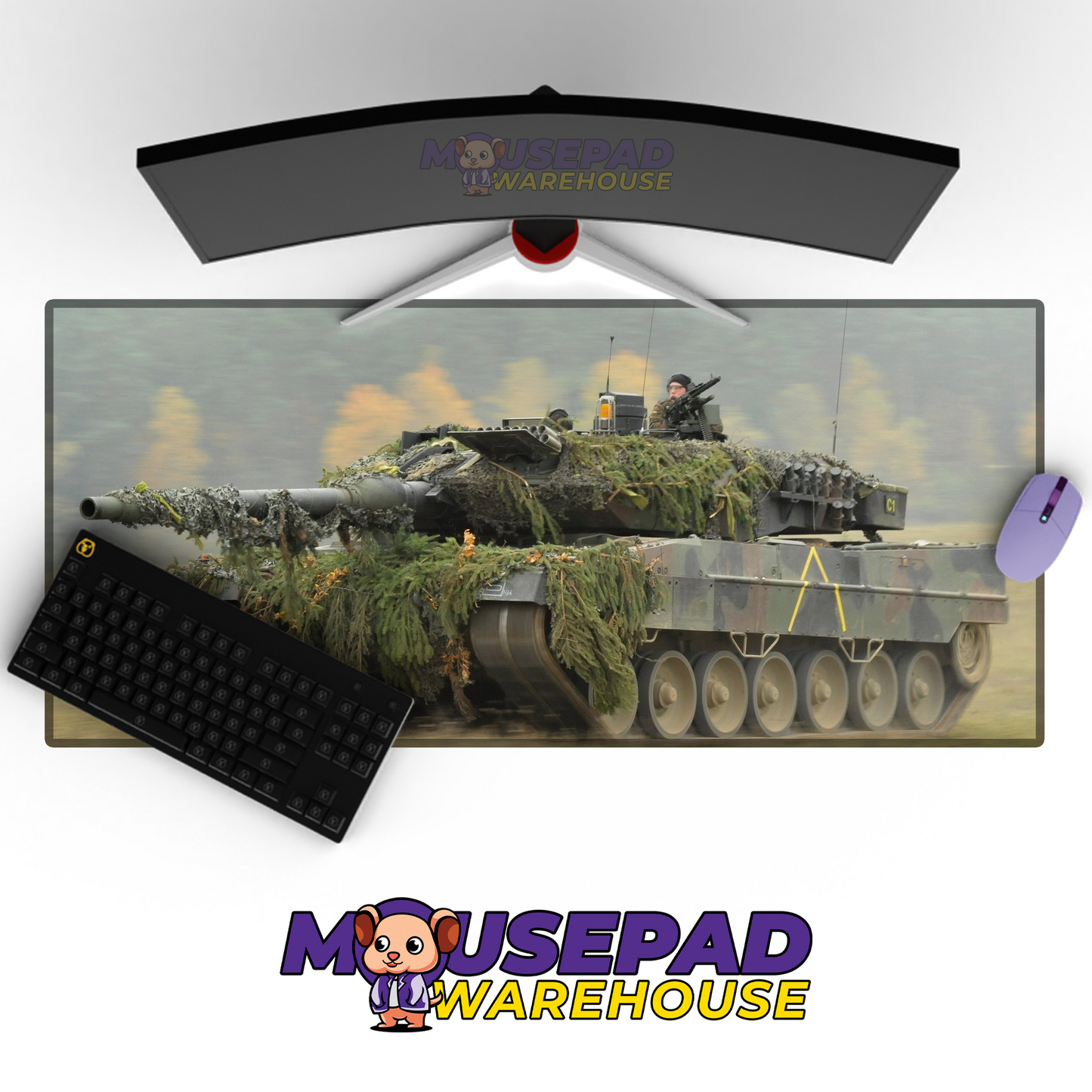 Leopard 2 Tank V10 Mousepad Deskmat Mockup