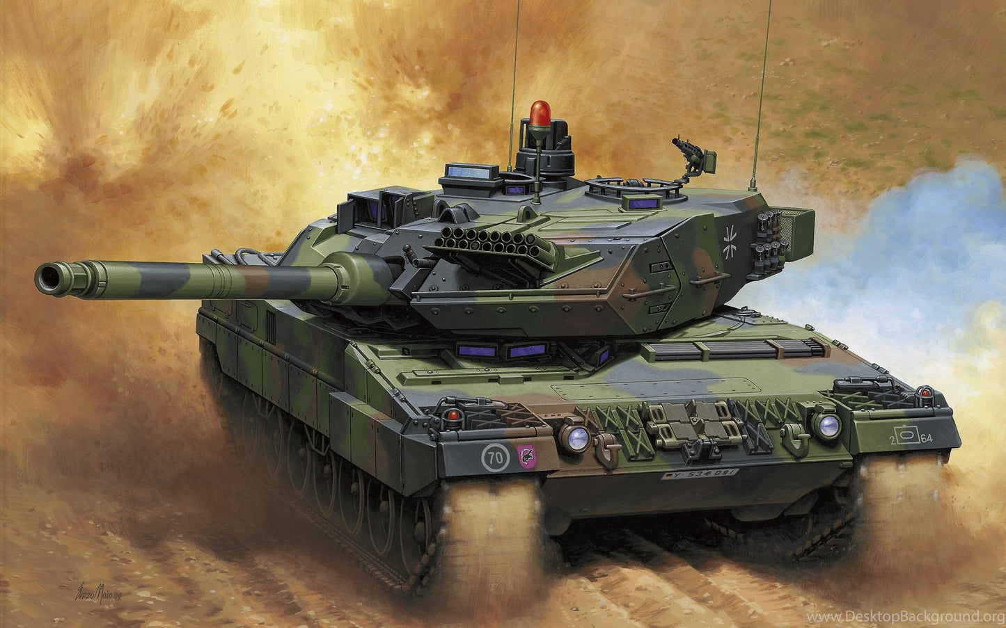 Leopard 2 Tank V11 Mousepad Deskmat