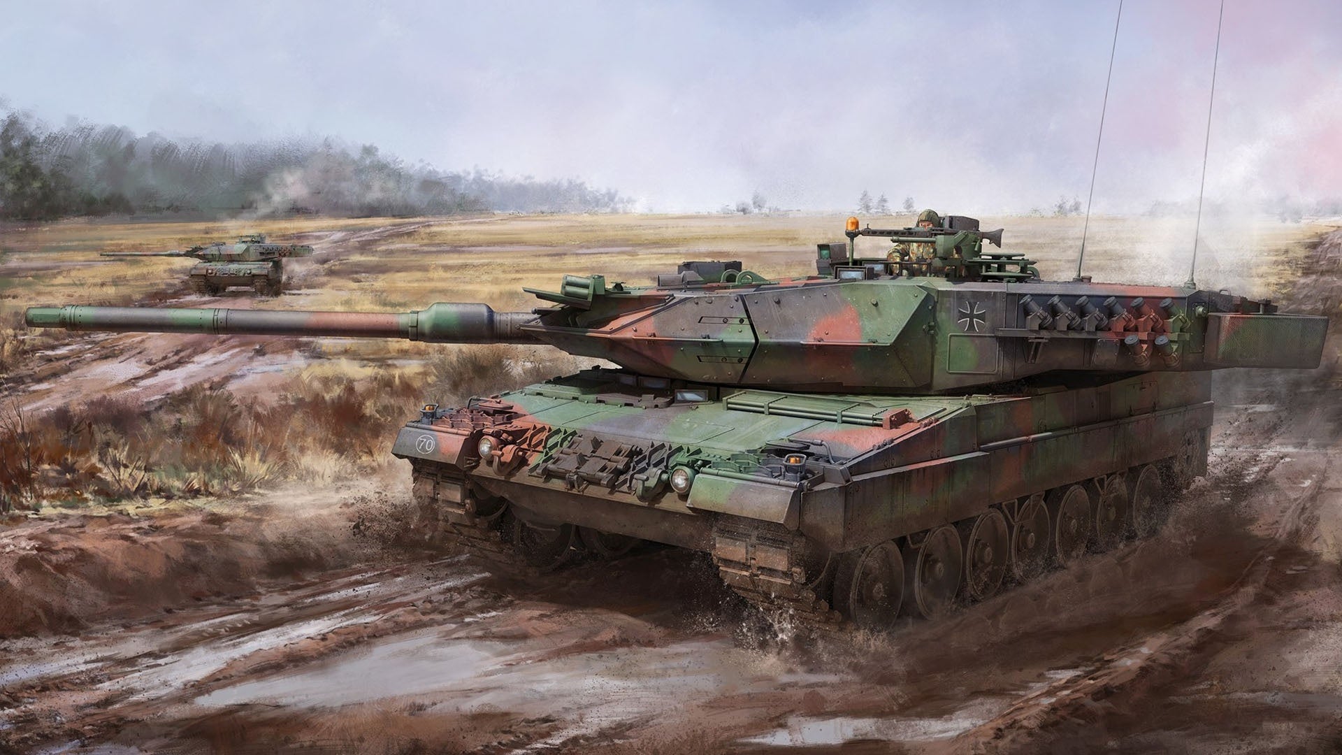 Leopard 2 Tank V13 Mousepad Deskmat