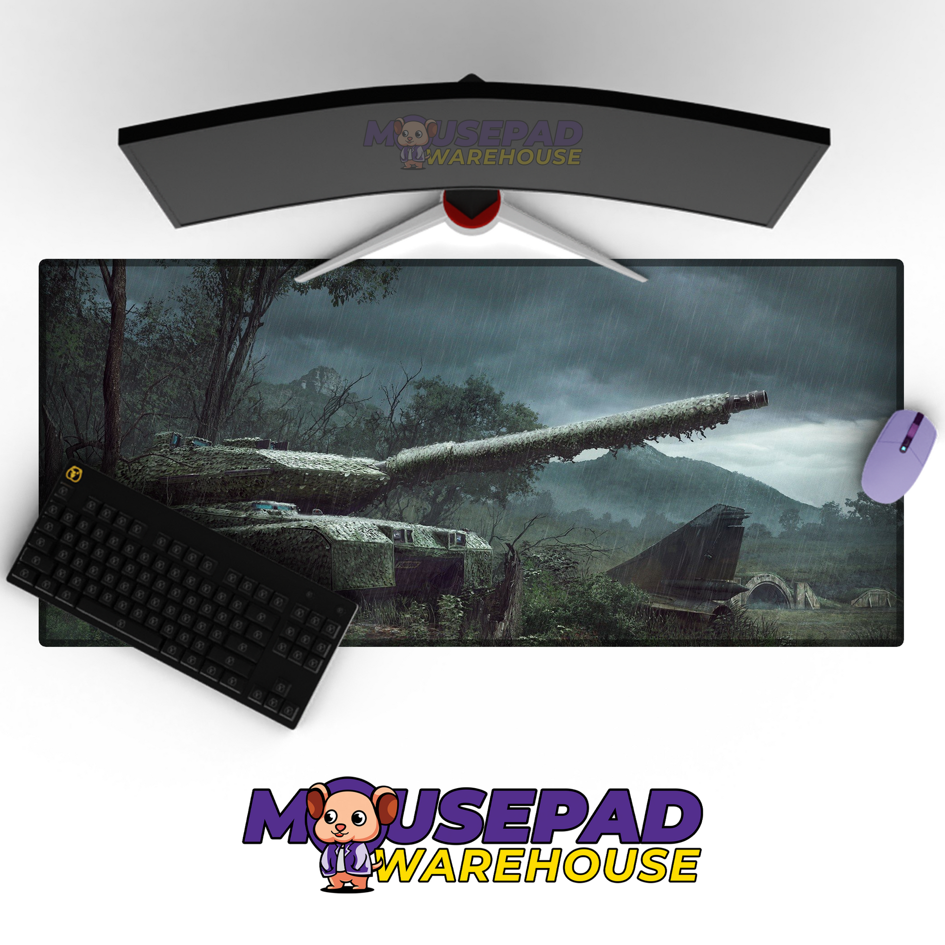 Leopard 2 Tank V14 Mousepad Deskmat Mockup