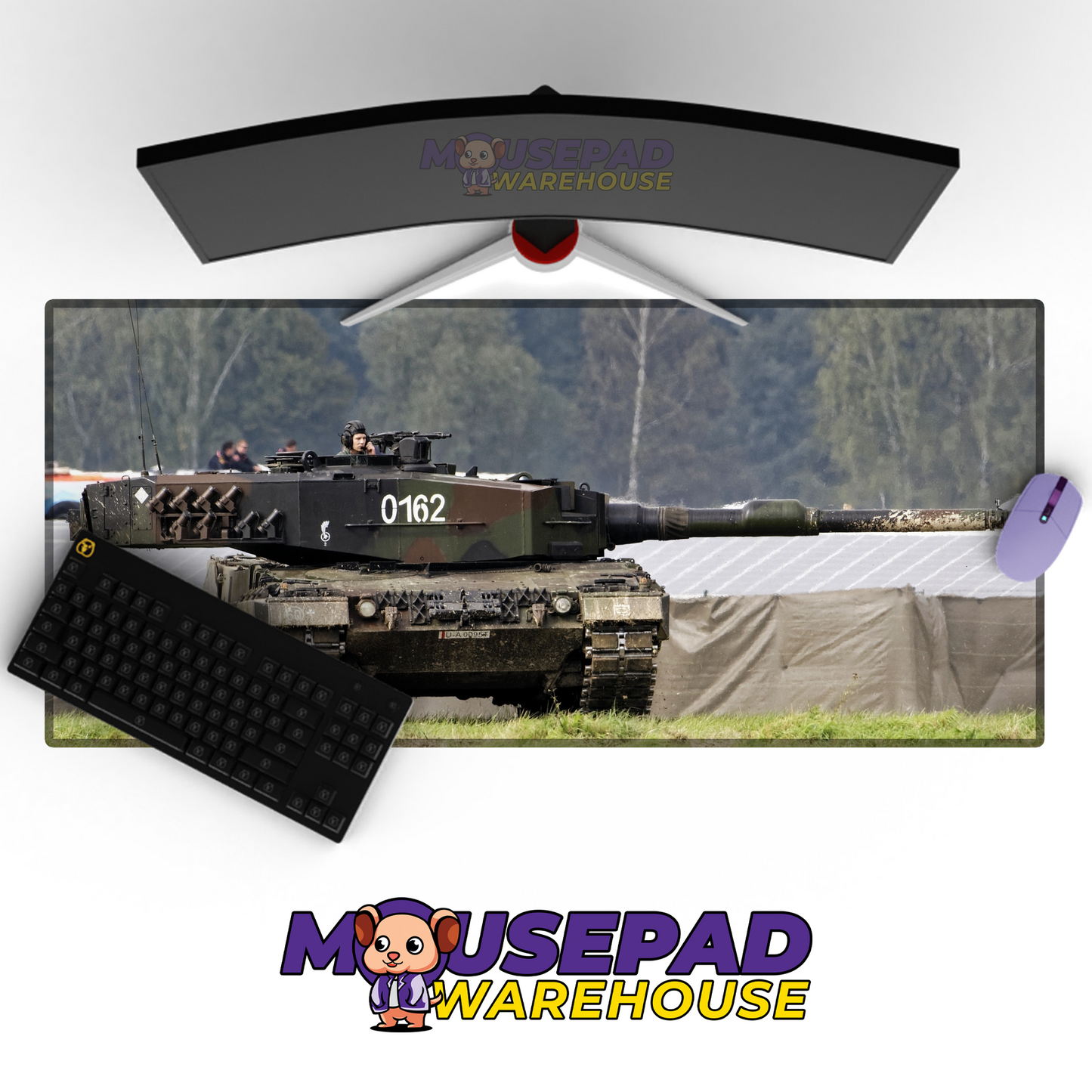 Leopard 2 Tank V17 Mousepad Deskmat Mockup