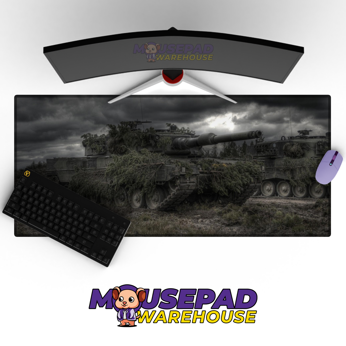 Leopard 2 Tank V18 Mousepad Deskmat Mockup
