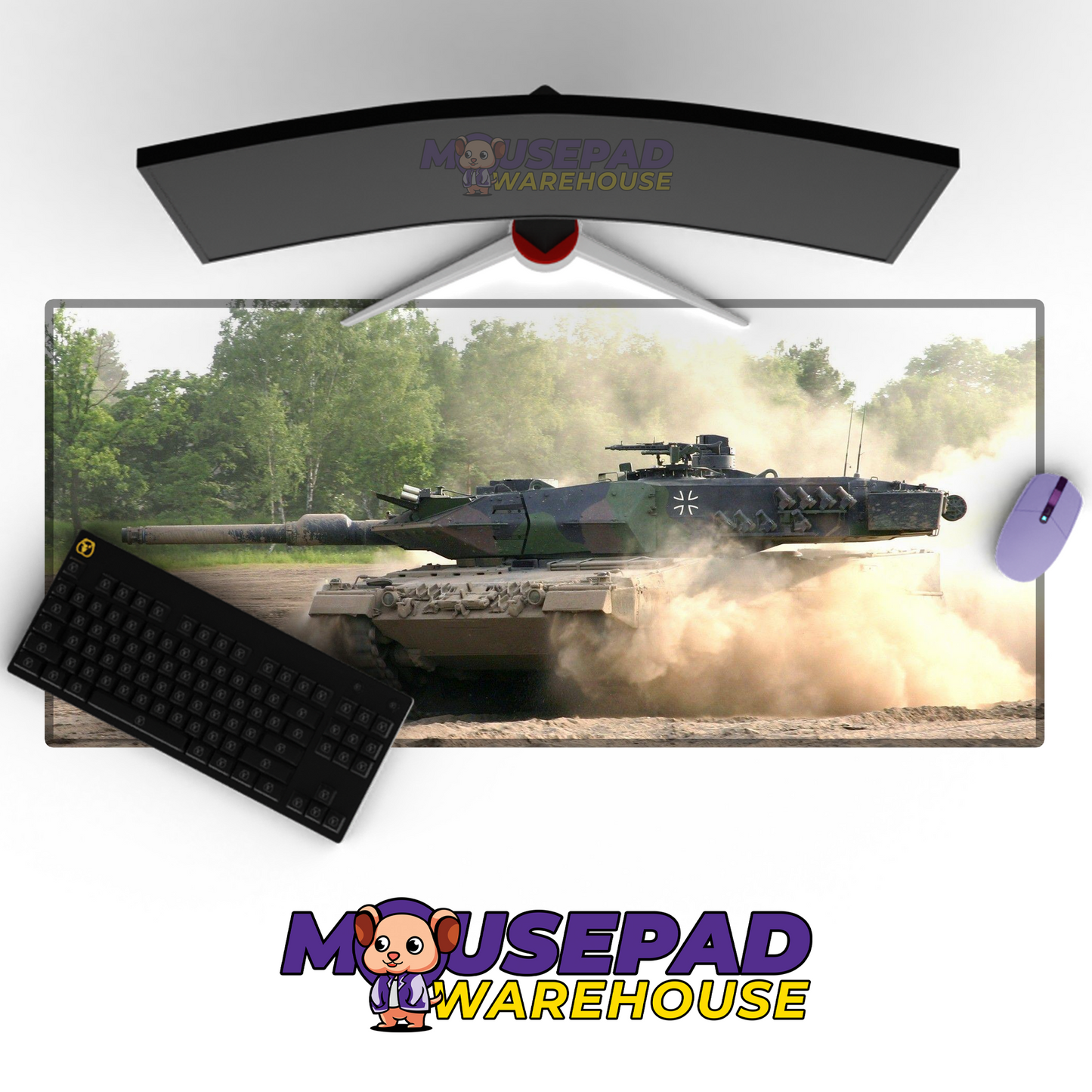 Leopard 2 Tank V1 Mousepad Deskmat Mockup